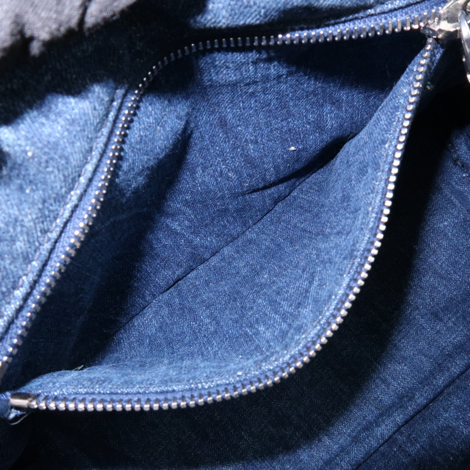 PRADA Canapa Mini 2Way Bag Hand Shoulder Bag Denim Blue B2439G