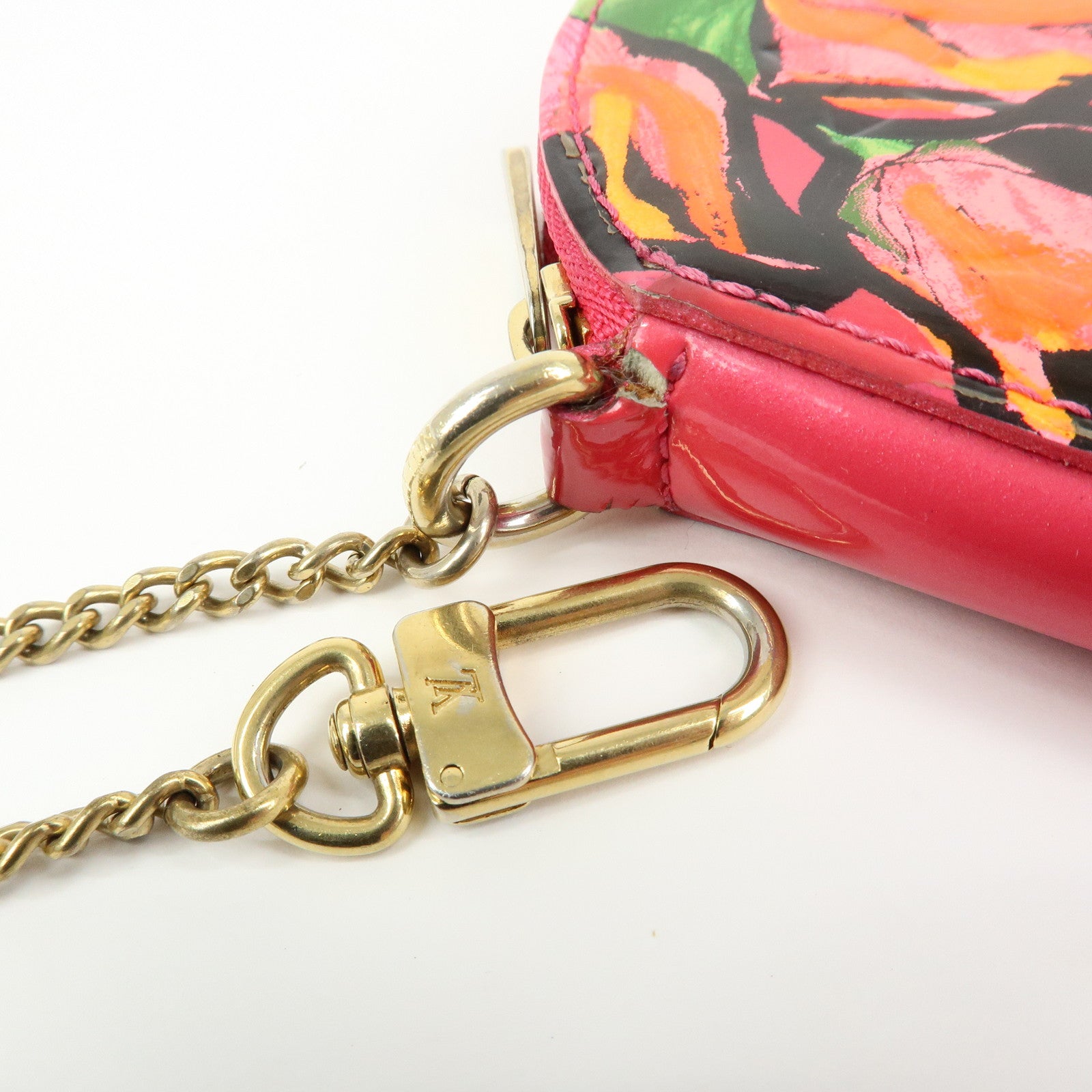 Louis Vuitton Monogram Vernis Porte Monnaie Chapeau Rose Pop M93690