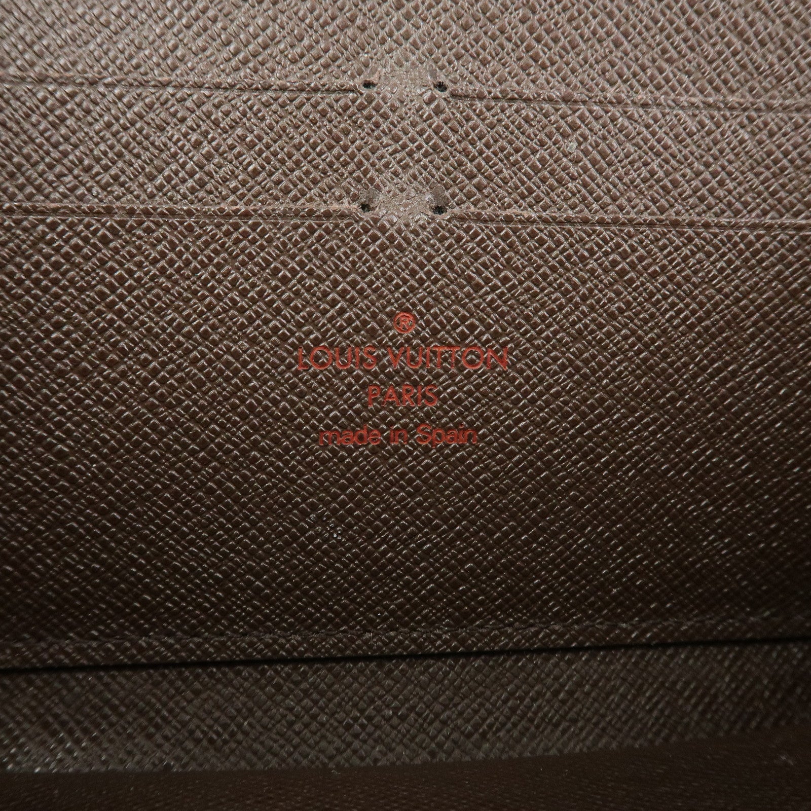 Louis Vuitton Damier Zippy Round Wallet Old Style Brown N60015