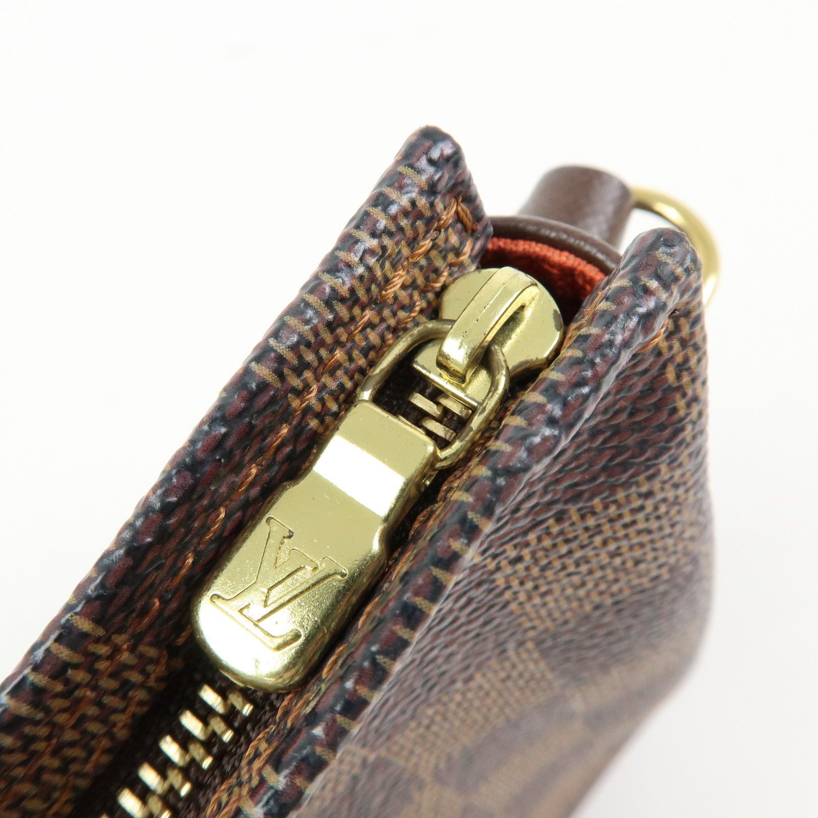 Louis Vuitton Damier Trousse Makeup Accessory Pouch Brown N51982