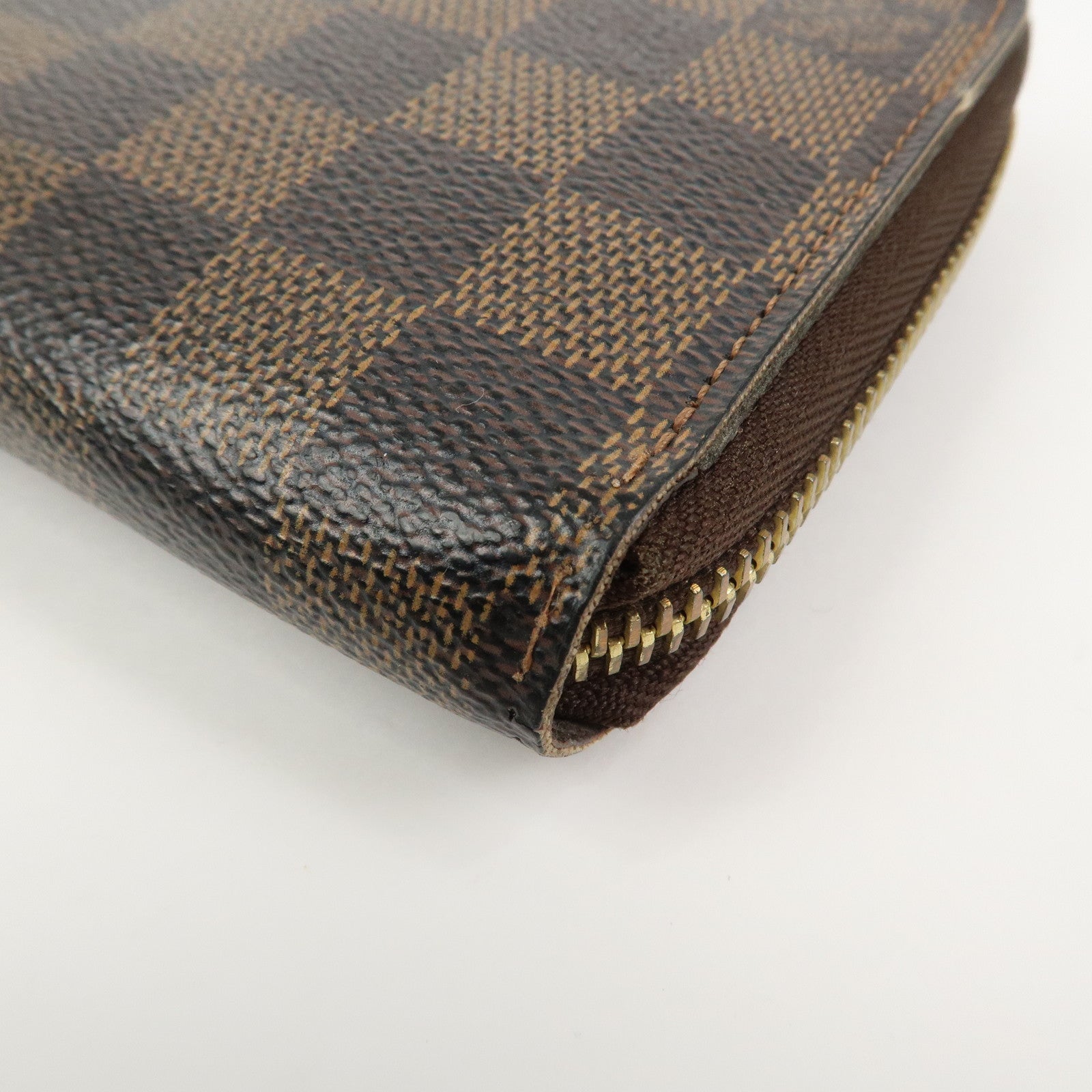 Louis Vuitton Damier Zippy Round Wallet Old Style Brown N60015
