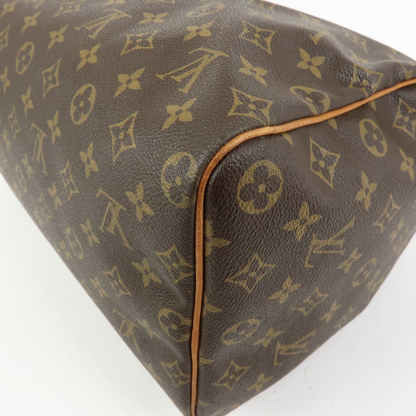 Louis Vuitton Monogram Speedy 40 Hand Bag Boston Bag Brown M41522