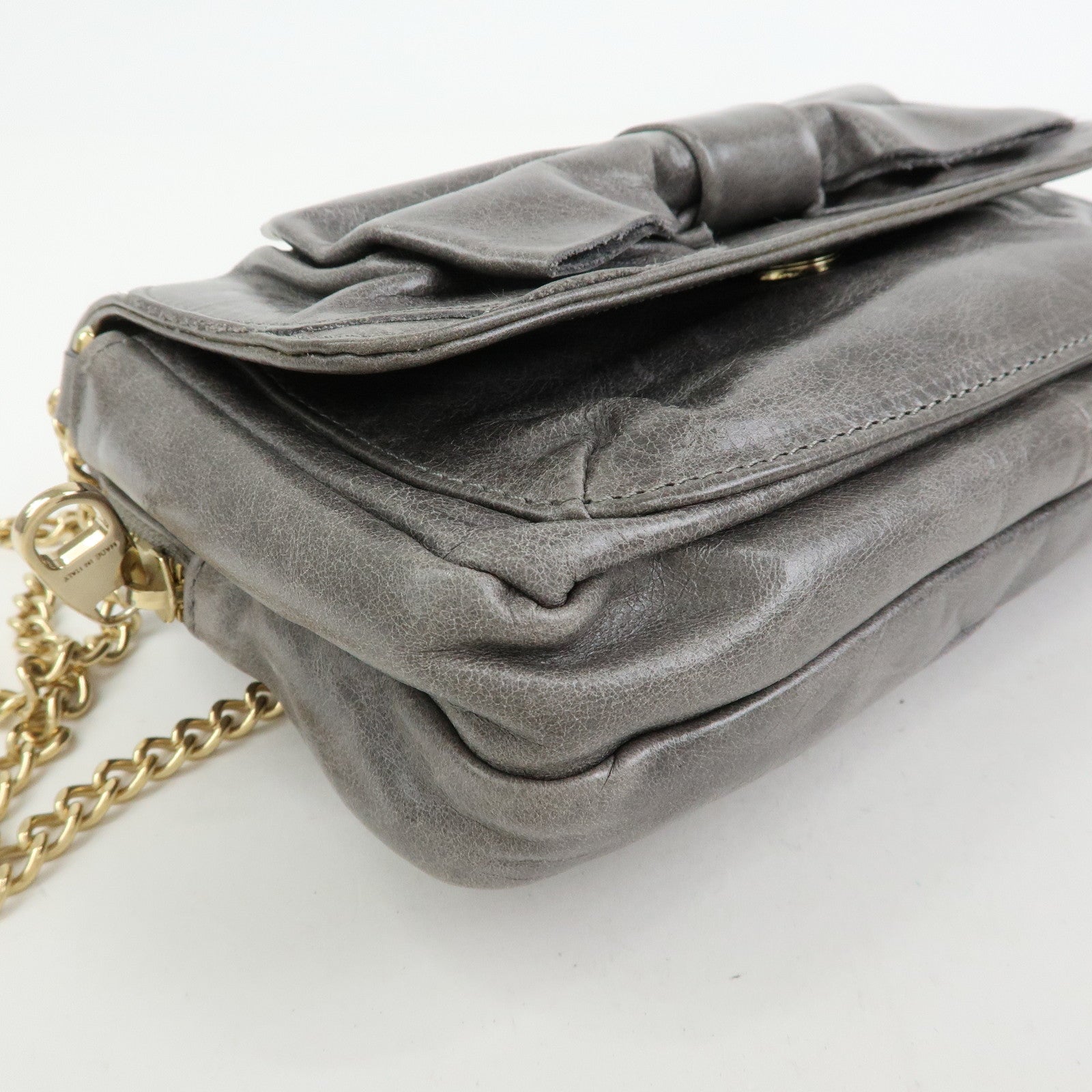 VALENTINO RED Valentino 2Way Bag Chain Shoulder Bag Hand Bag Gray