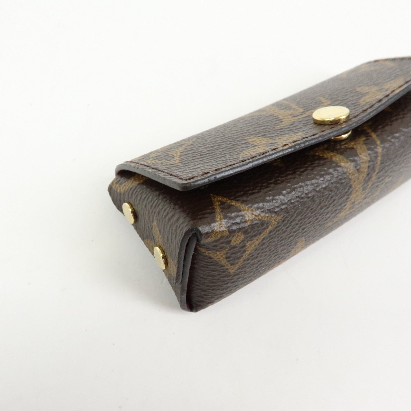 Louis Vuitton Monogram Pochette Rivette Lip Case Fushia M61473