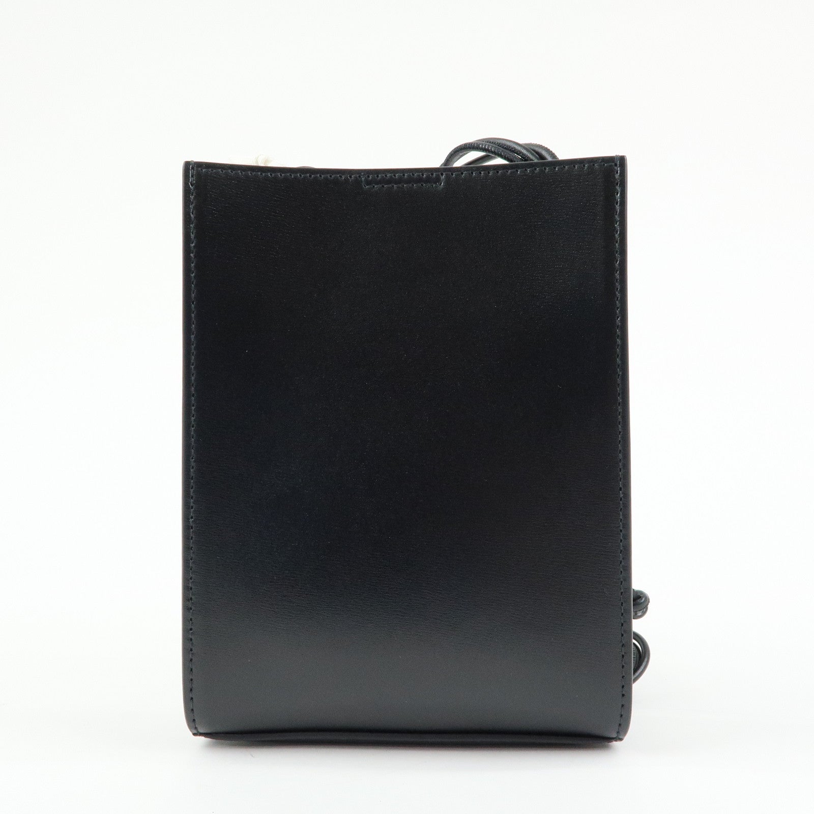 JIL SANDER Tangle Leather Small Shoulder Bag Crossbody Bag Black