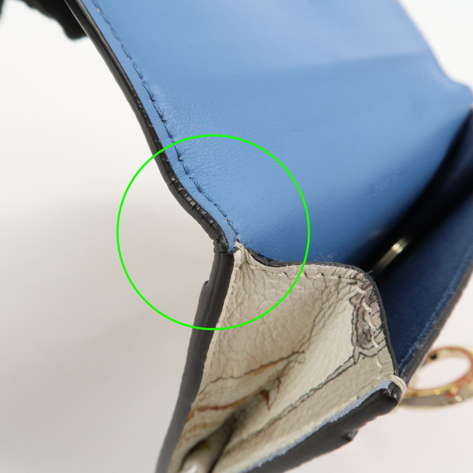 Ferragamo Gancini Leather Fragment Case Card Case Multicolor