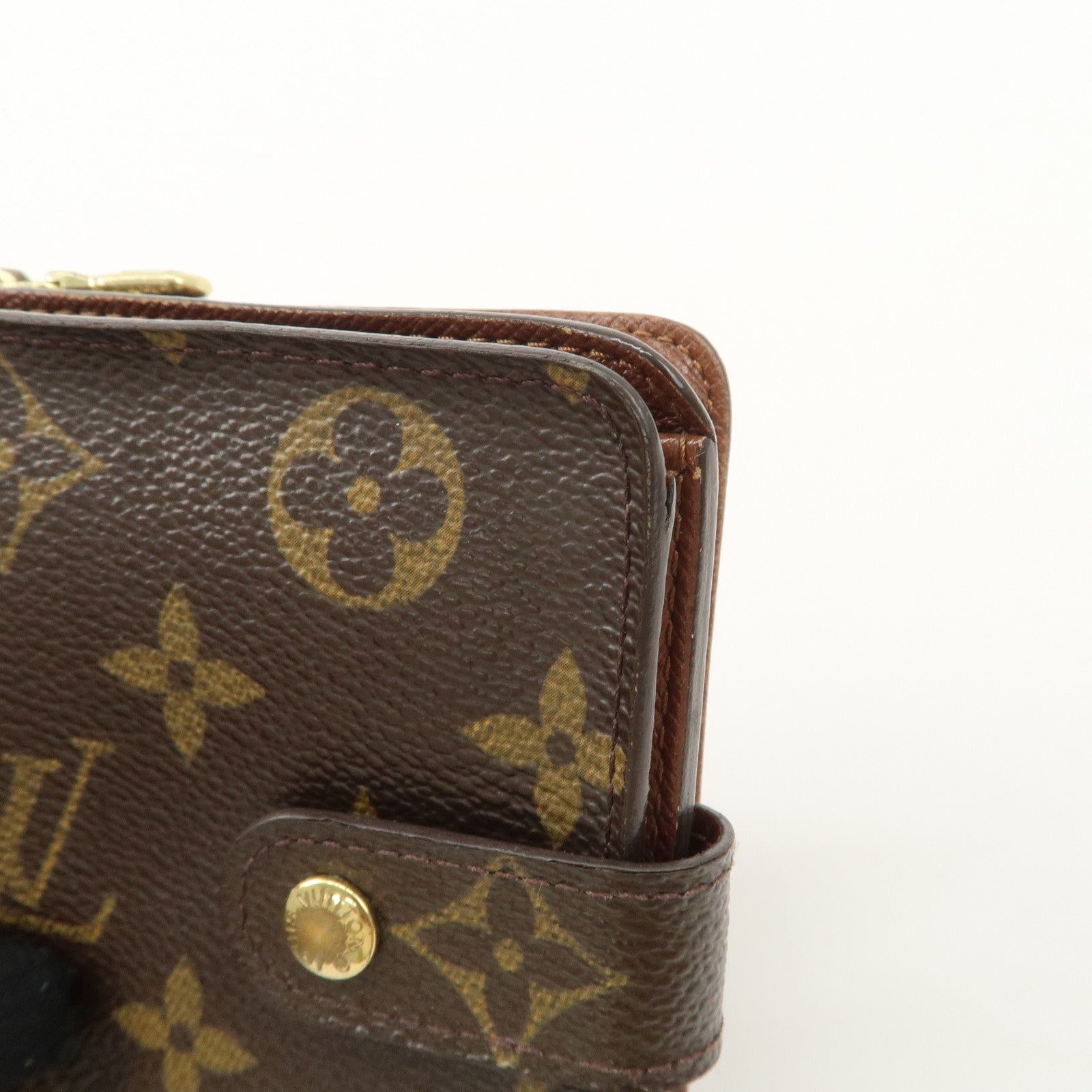 Louis Vuitton Louis Monogram Compact Small Zippy Wallet M61667 Used
