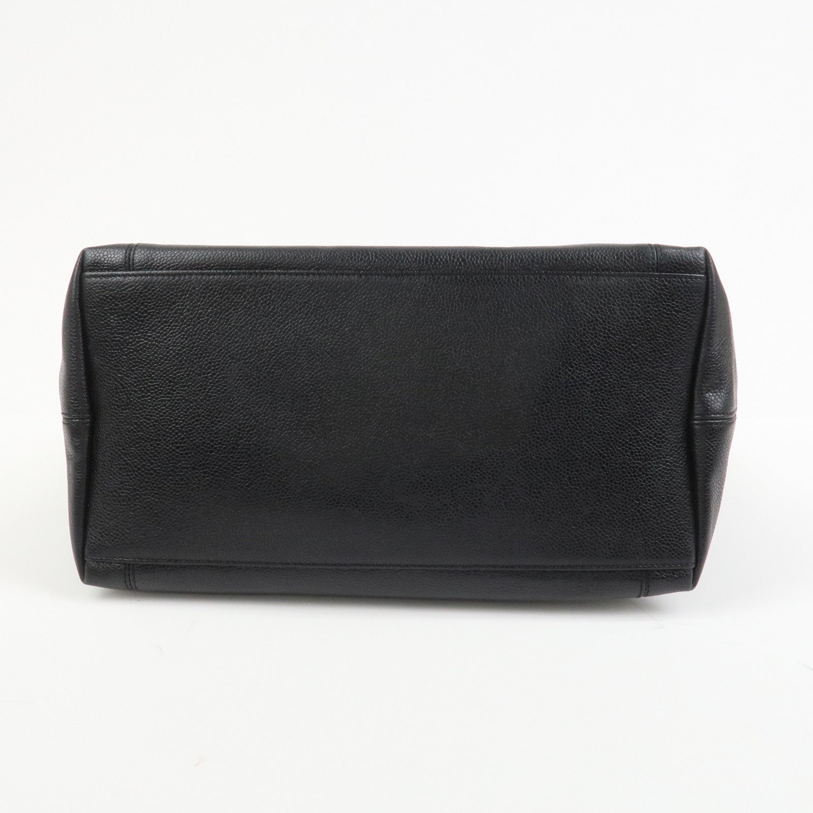 CHANEL COCO Mark Caviarskin Tote Bag Shoulder Bag Hand Bag Black