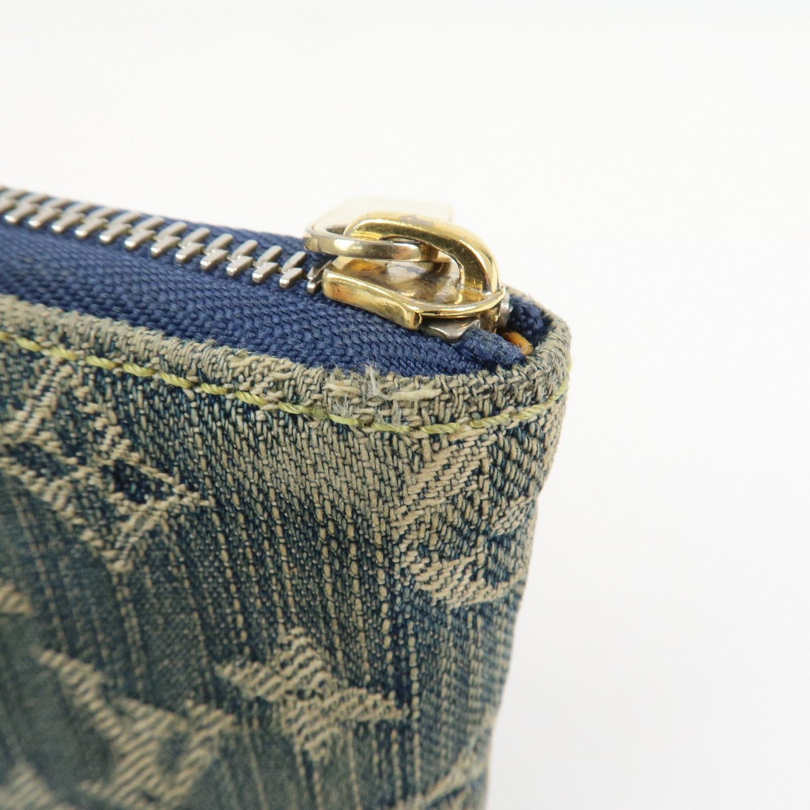 Louis Vuitton Monogram Denim Mini Zippy Wallet Blue M95342