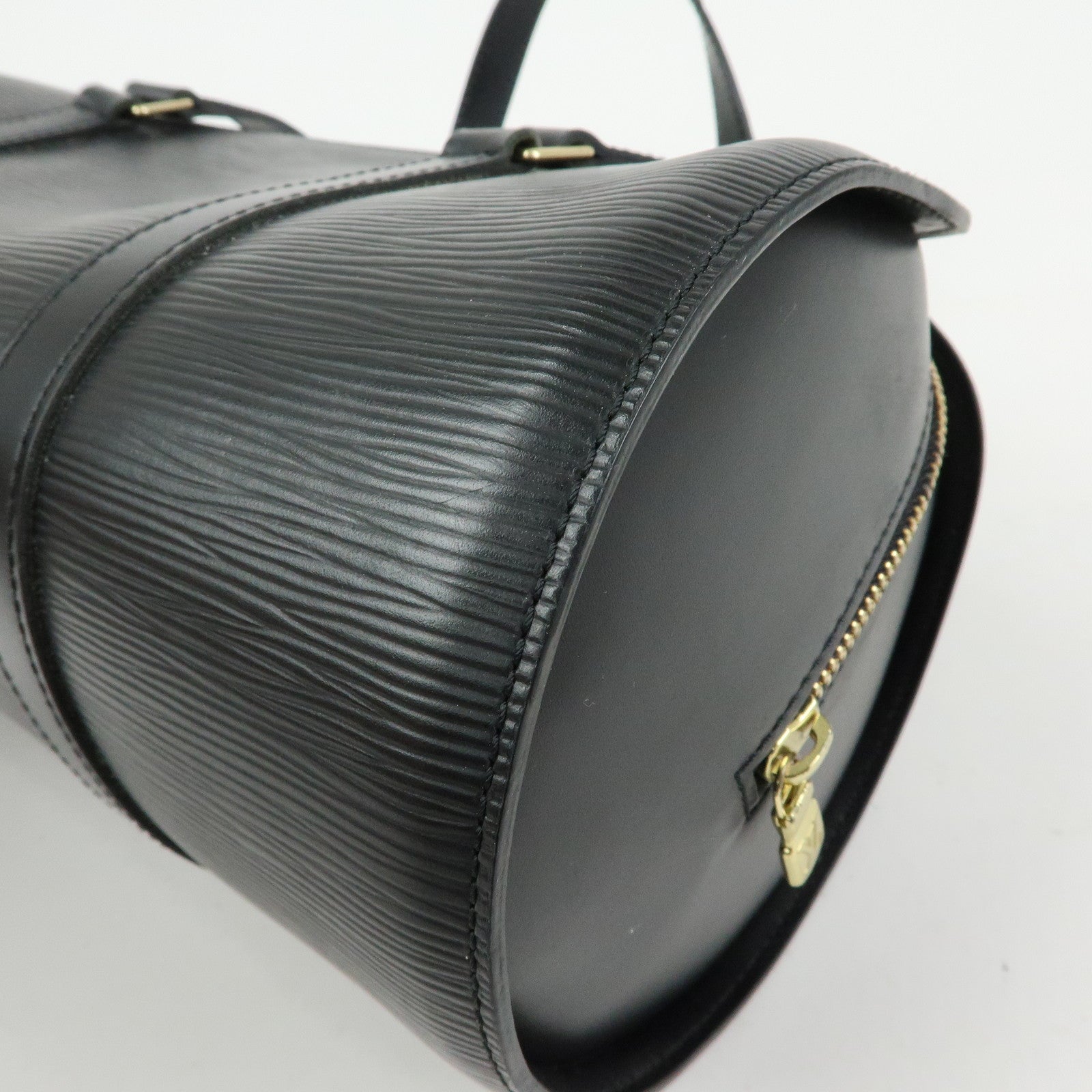 Louis Vuitton Epi Soufflot Leather Shoulder Hand Bag Noir M52222