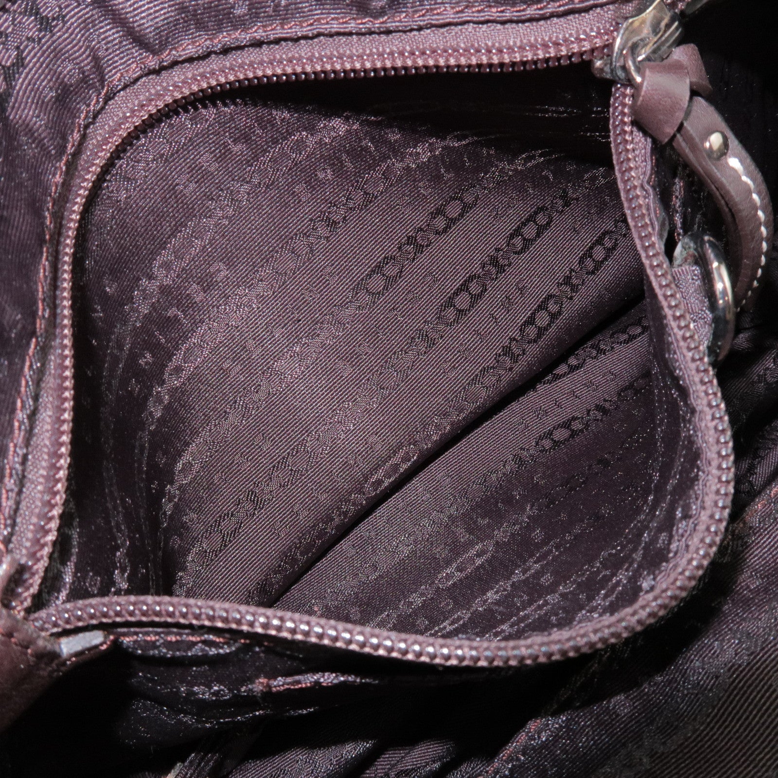 CELINE Bittersweet Leather Shoulder Bag Hand Bag Dark Brown