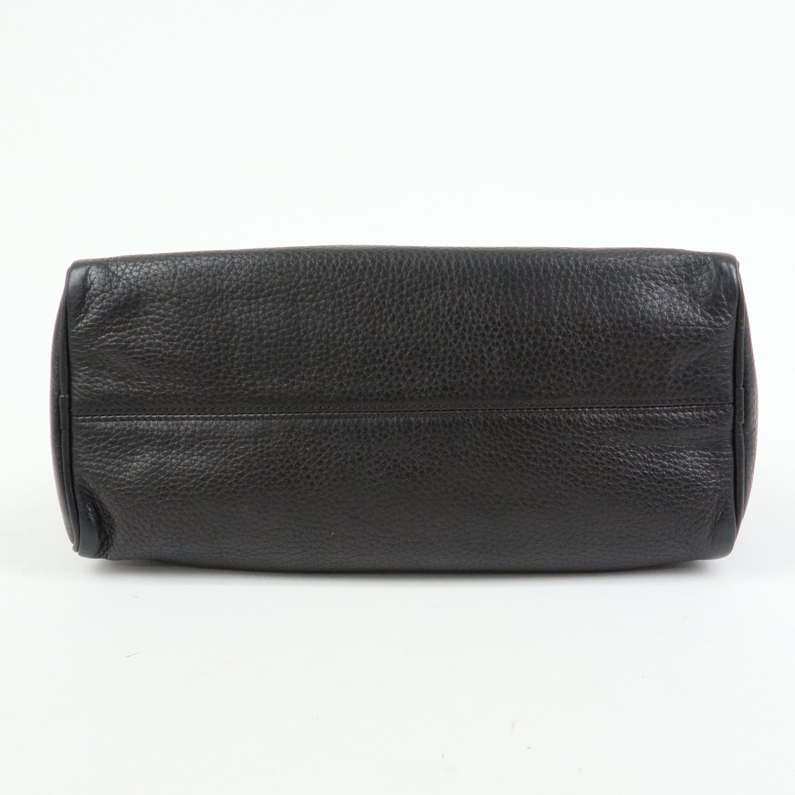 LOEWE Anagram Calf Leather Hand Bag Mini Boston Bag Black