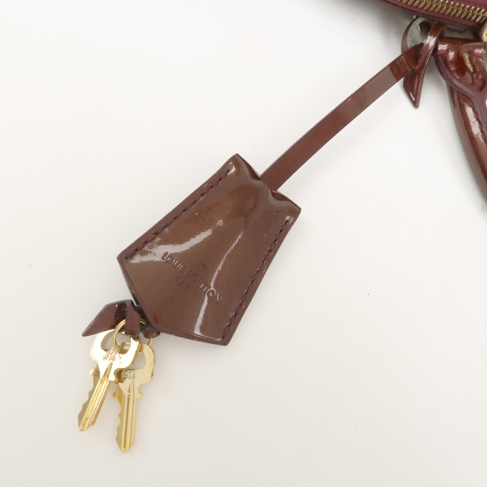 Louis Vuitton Monogram Vernis Alma PM Bag Rouge Fauviste M91691