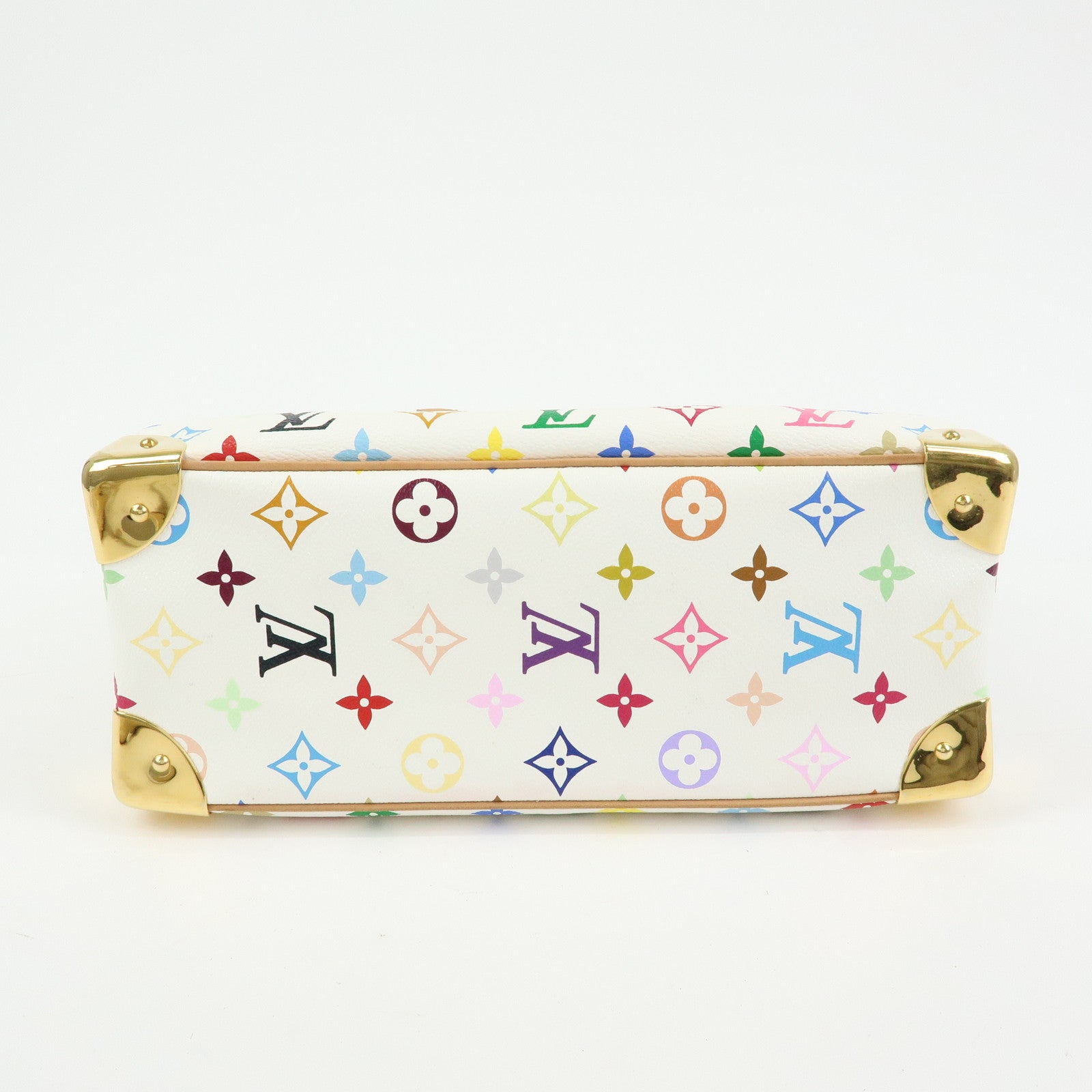 Louis Vuitton Monogram Multicolor Trouville Hand Bag Blanc M92663
