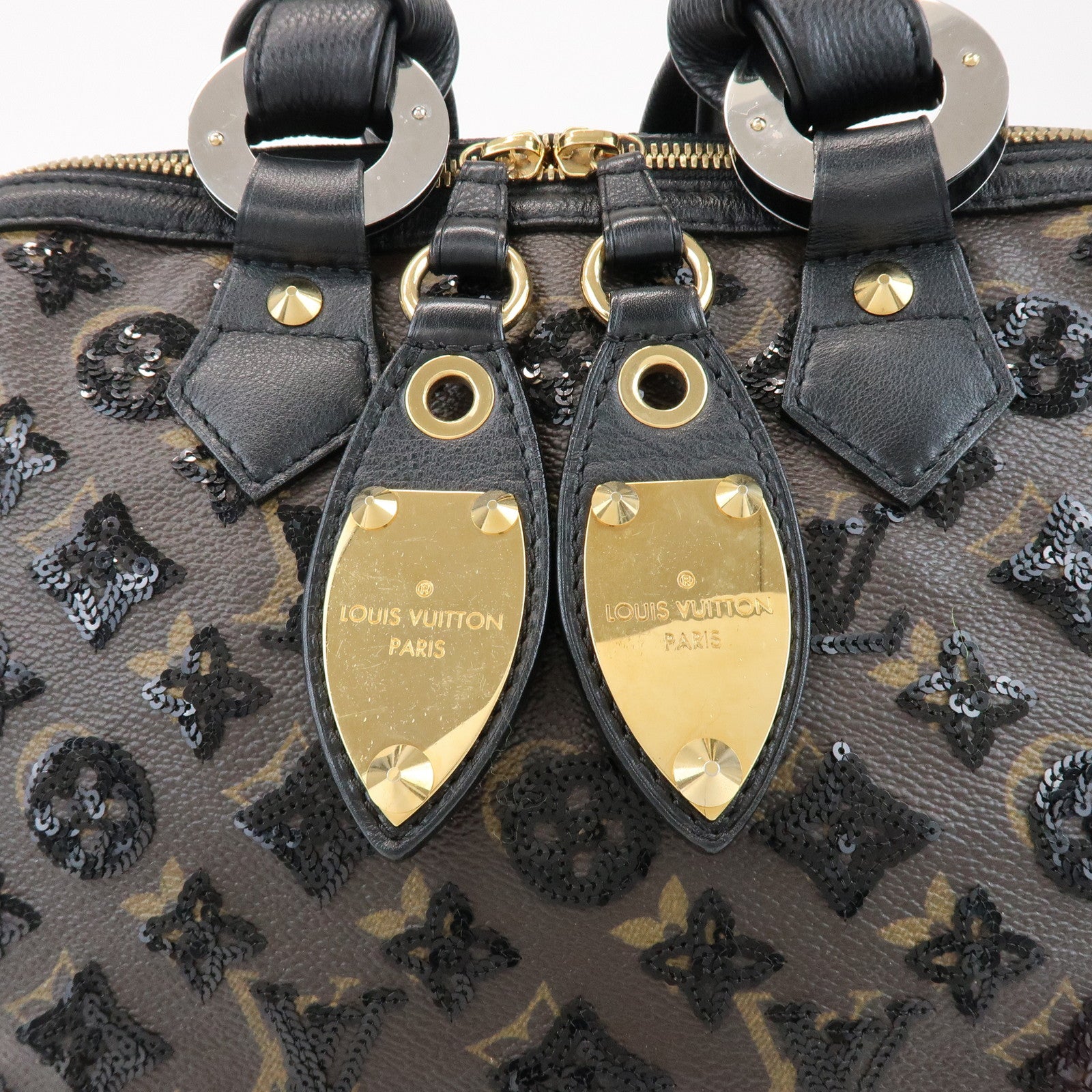Louis Vuitton Monogram Eclipse Alma Hand Bag Noir M40246