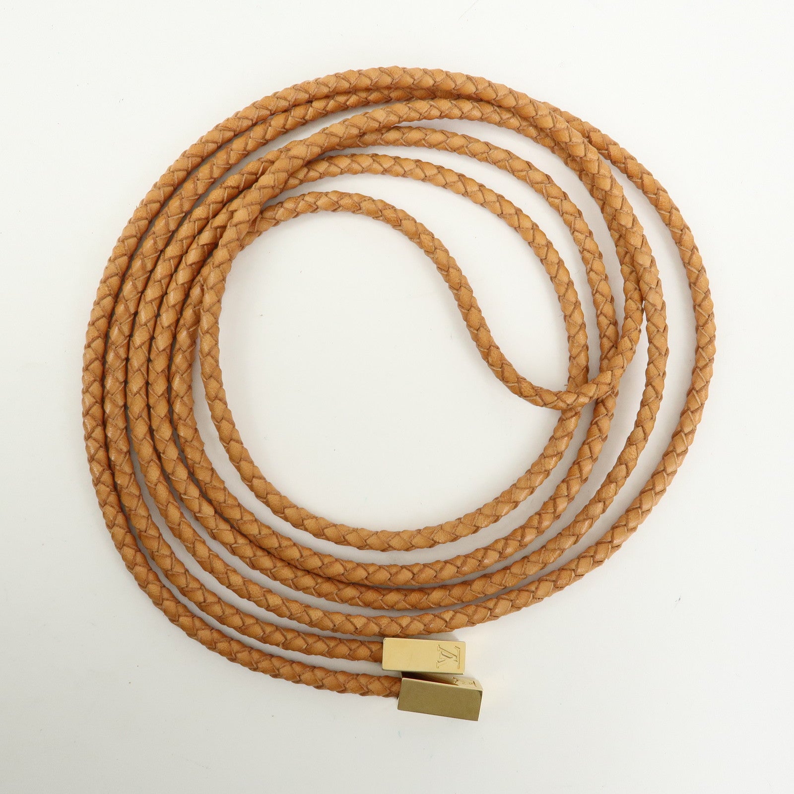 Louis Vuitton Ceinture VVN Tresse Leather Belt Natural M67302