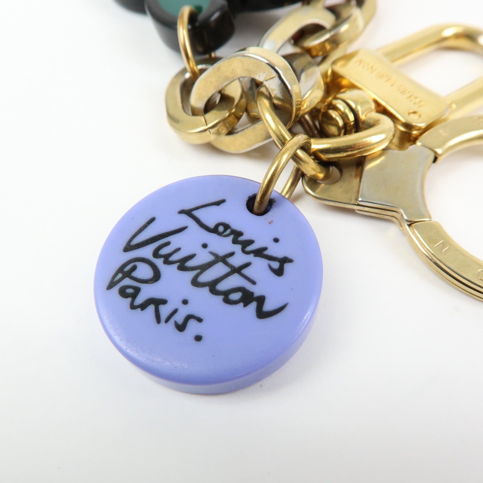 Louis Vuitton Plastic Metal Palm Tree Bag Charm Key Chain M66260