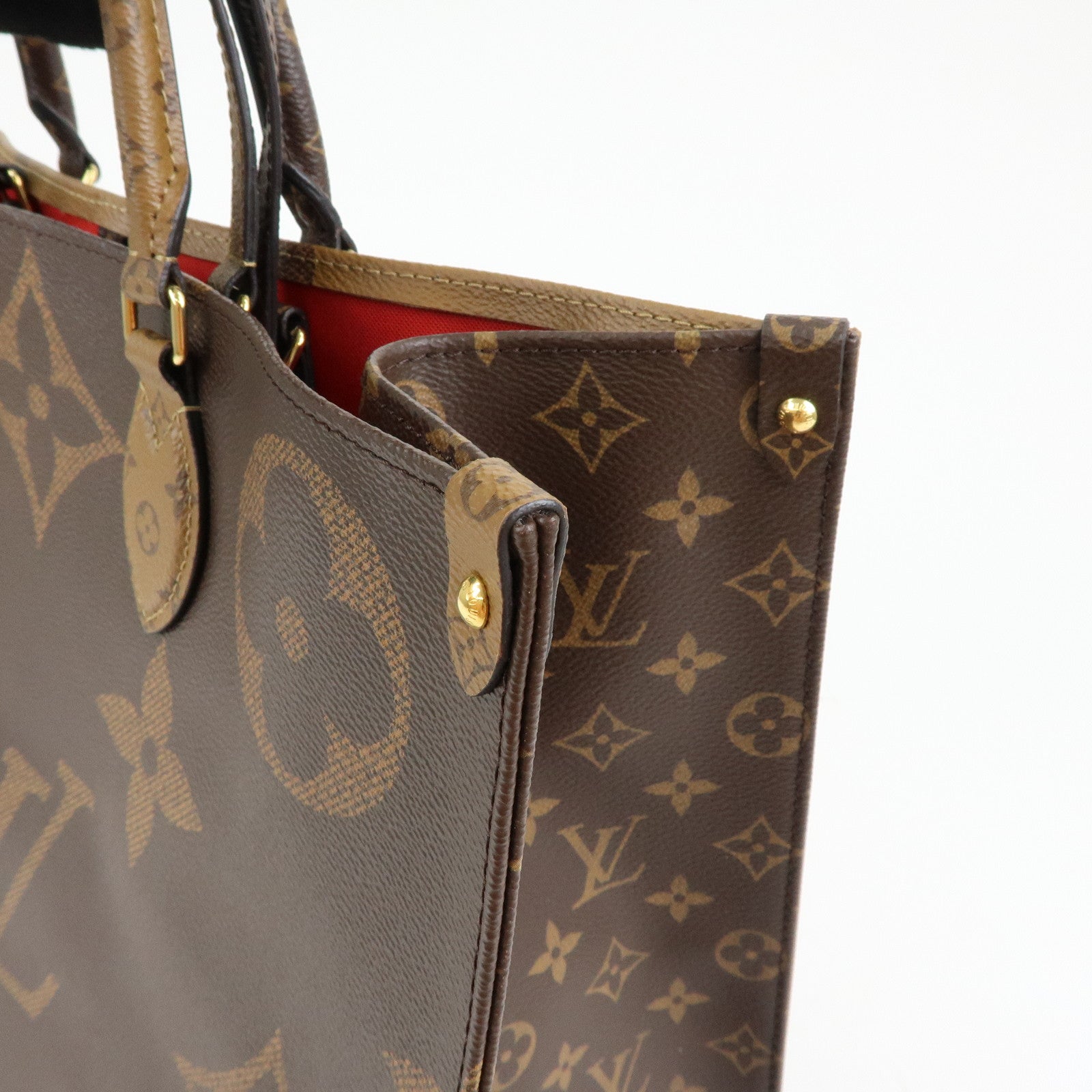 Louis Vuitton Monogram Giant Canvas On The Go MM Hand Bag M44576