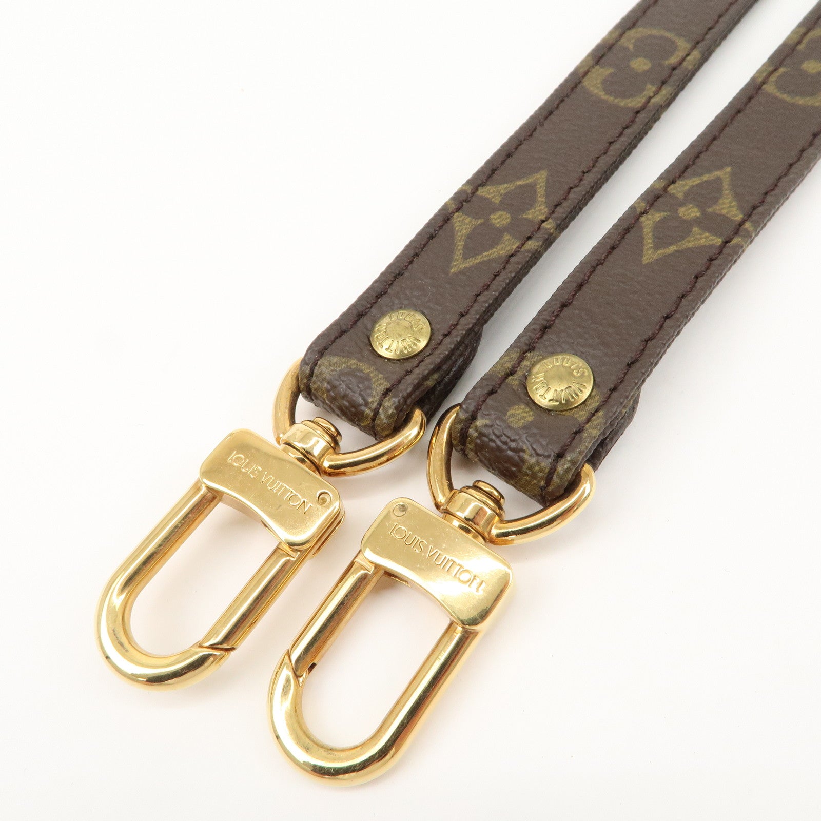 Louis Vuitton Monogram Canvas Shoulder Strap 120cm 1.6cm Brown J75010 Used