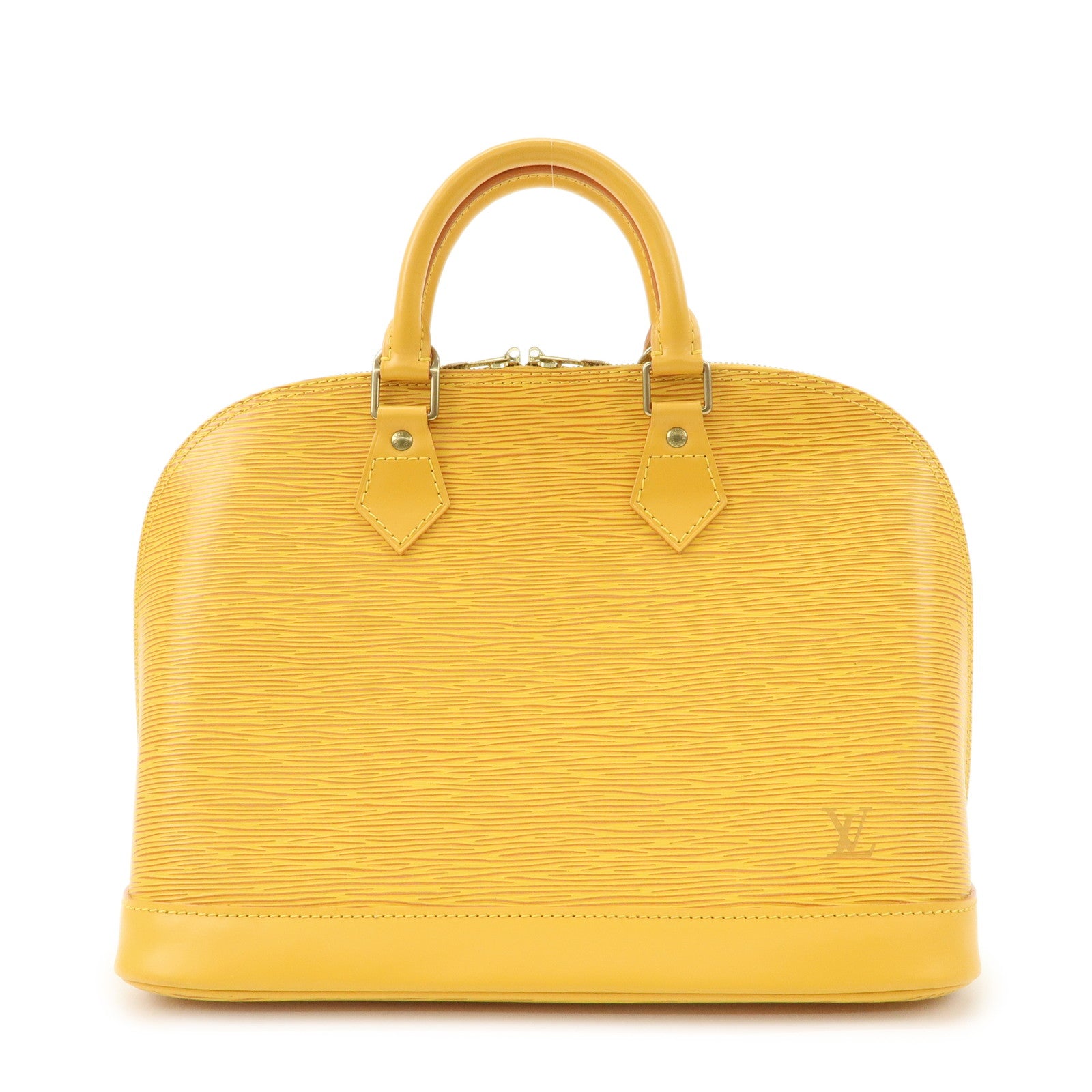 Louis Vuitton Epi Alma PM Hand Bag Tassili Yellow M52149