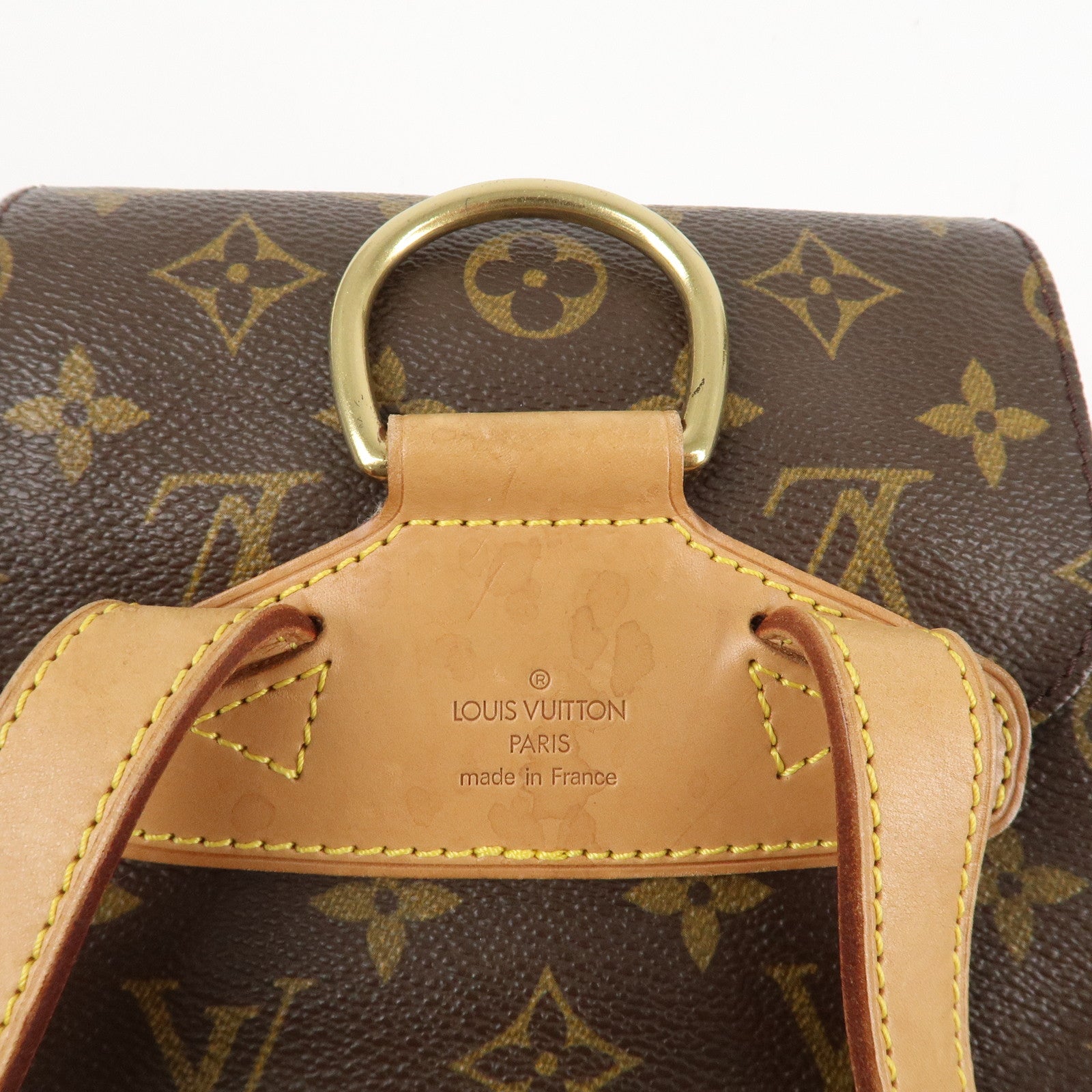 Louis Vuitton Monogram Montsouris MM Back Pack Ruck Sack M51136 Used
