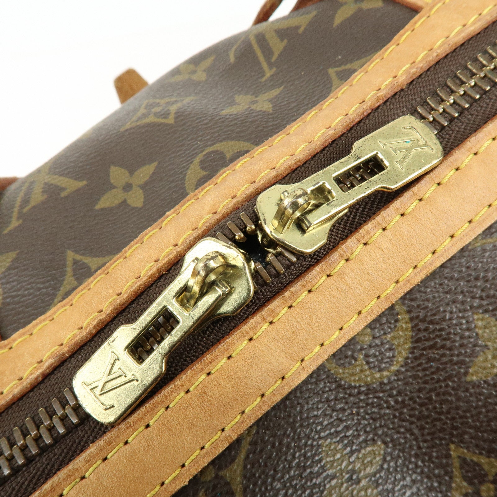 Louis Vuitton Monogram Sac Souple 45 Boston Bag Brown M41624