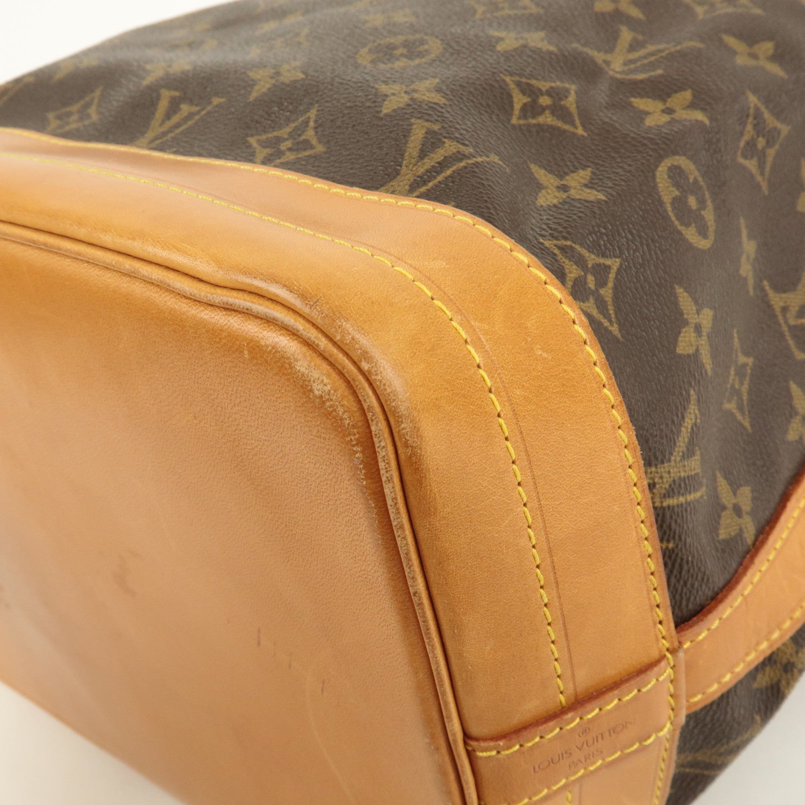 Louis Vuitton Monogram Noe Shoulder Bag Hand Bag Brown M42224 Used