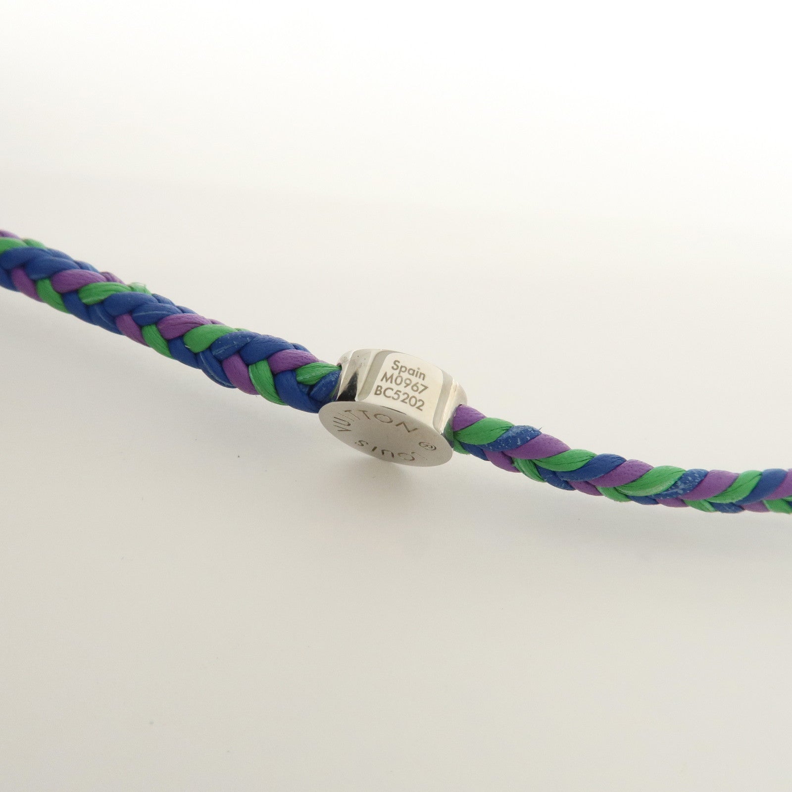 Louis Vuitton Leather Metal Bracelet Friendship Multicolor M0967