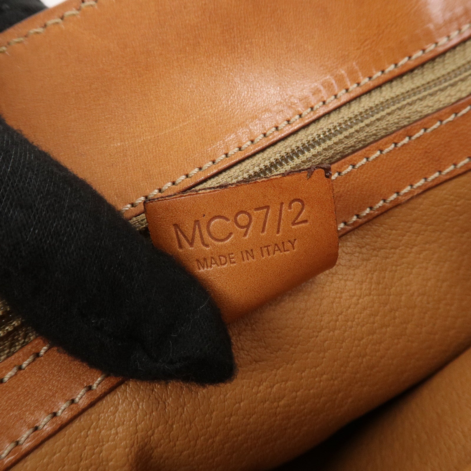 CELINE Macadam PVC Leather Hand Bag Tote Bag Brown