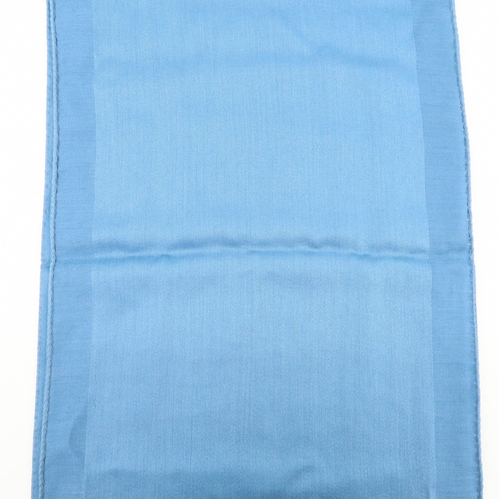 LOEWE Anagram Wool Silk 32×184 Scarf Blue
