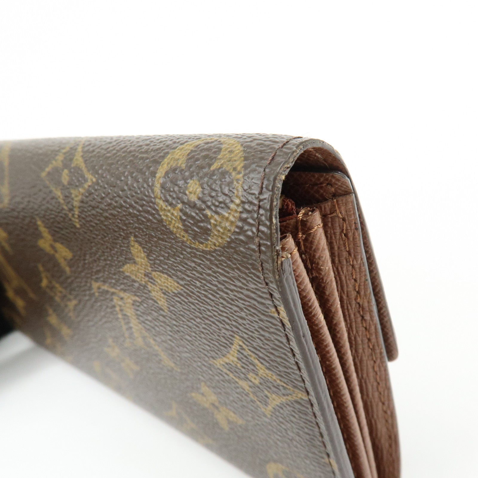 Louis Vuitton Monogram Portefeuille Sarah Long Wallet Brown M61734