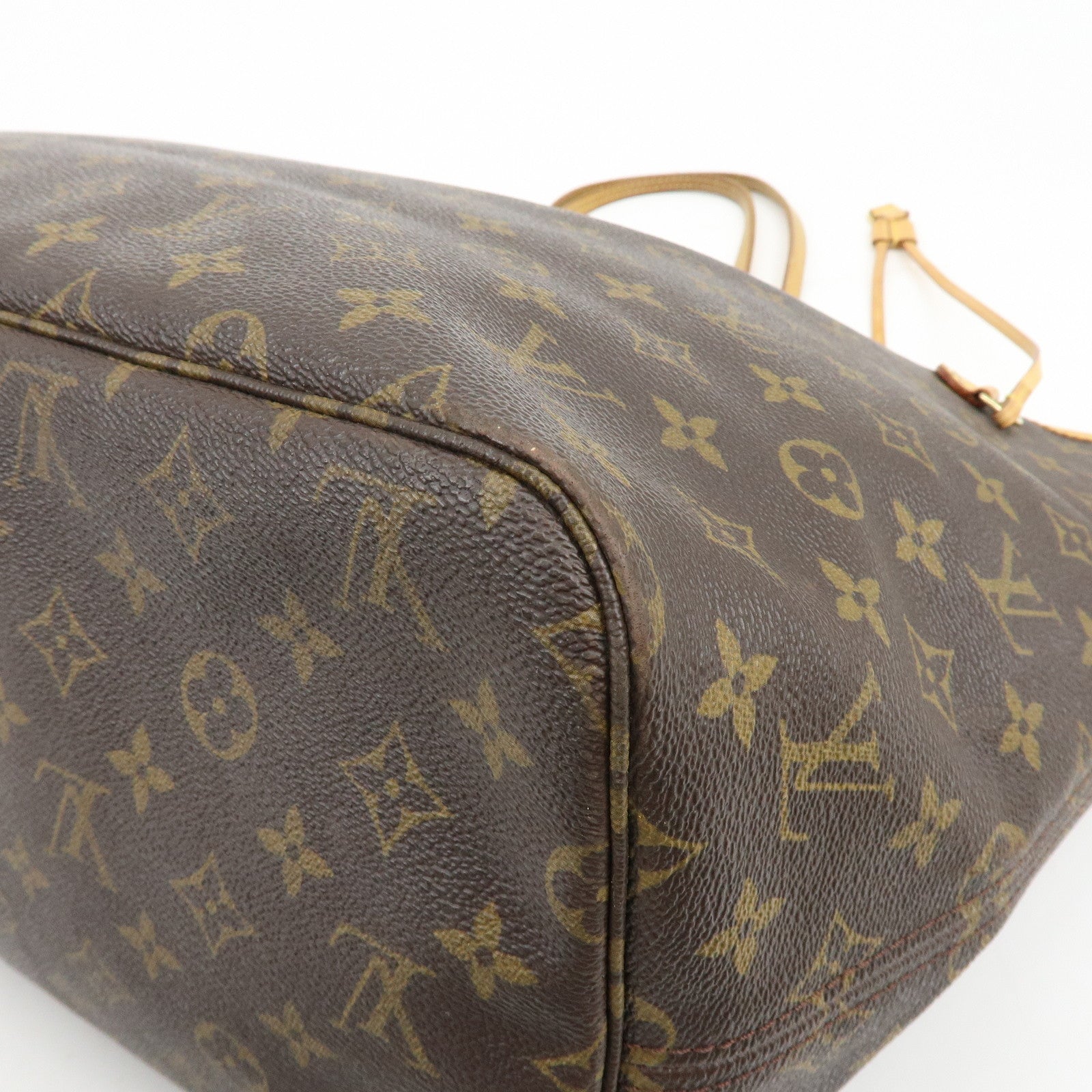 Louis Vuitton Monogram Neverfull GM Tote Bag Hand Bag Brown M40157