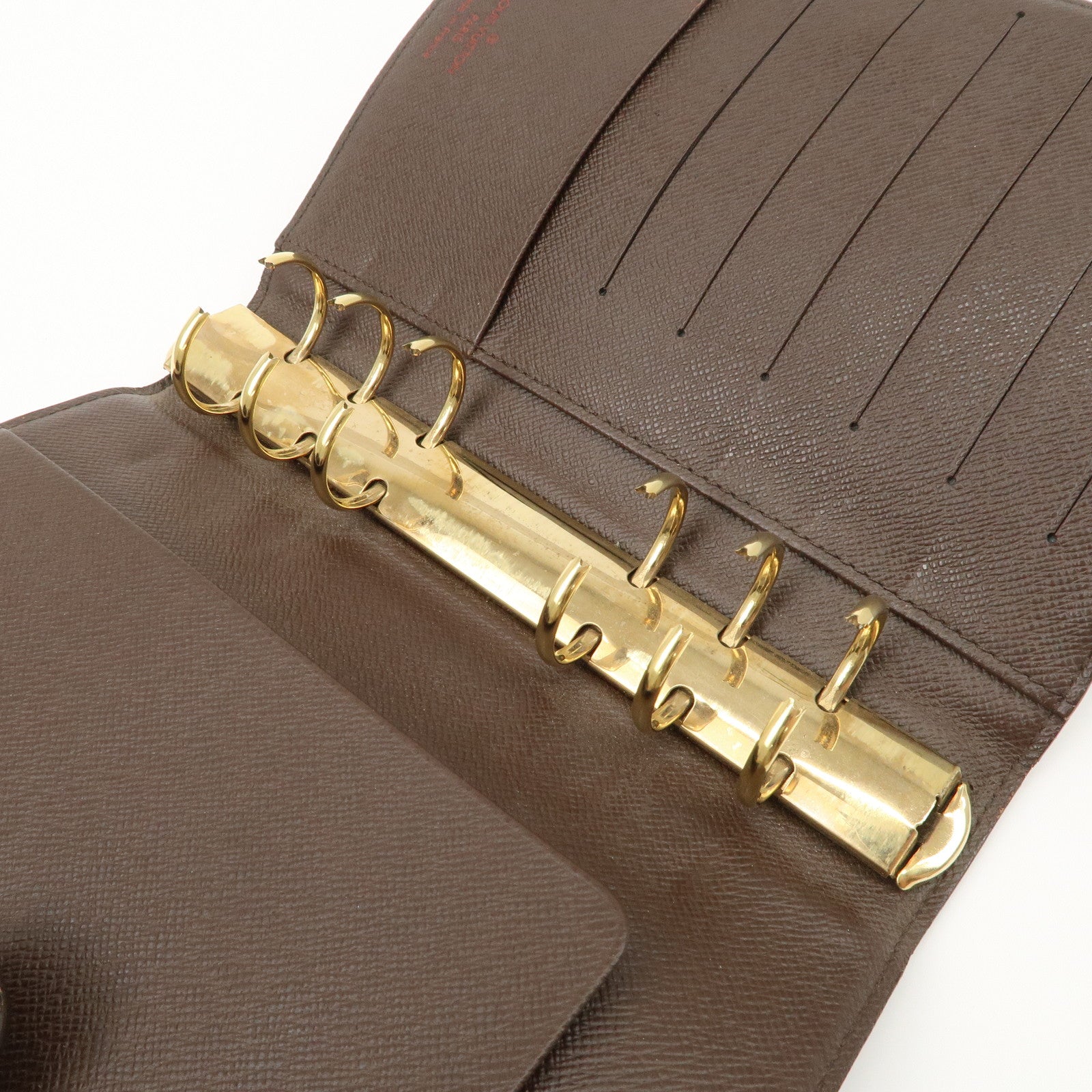 Louis Vuitton Damier Canvas Agenda MM Planner Cover Brown R20240 Used