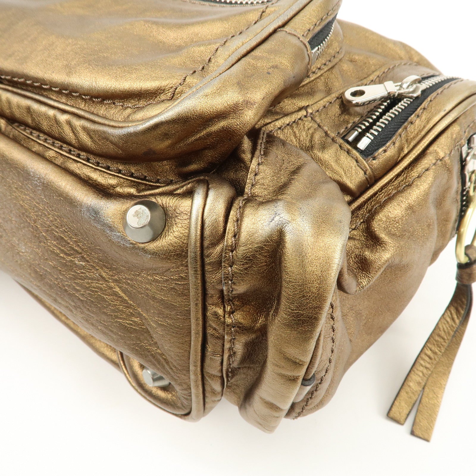 Chloe Betty Leather Shoulder Bag Hand Bag Bronze