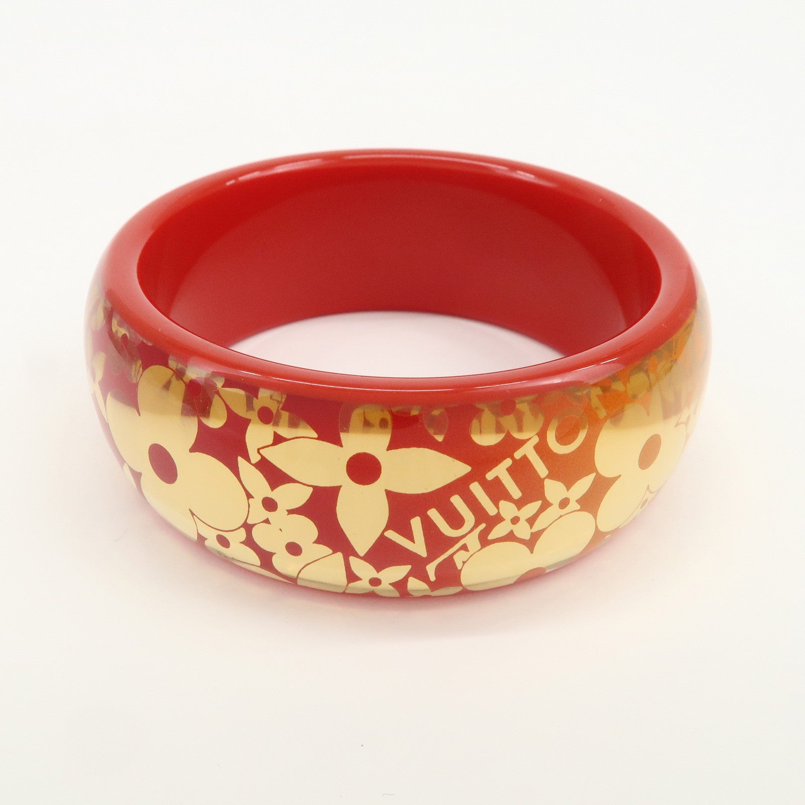 Louis Vuitton Tropical Cocktail GM Resin Bracelet Red Gold