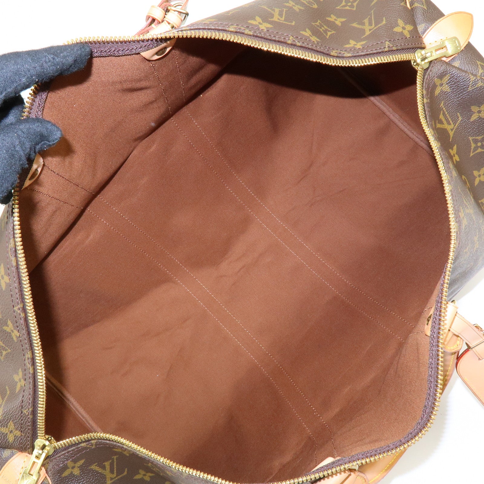 Louis Vuitton Monogram Keep All 55 Boston Bag Brown M41424