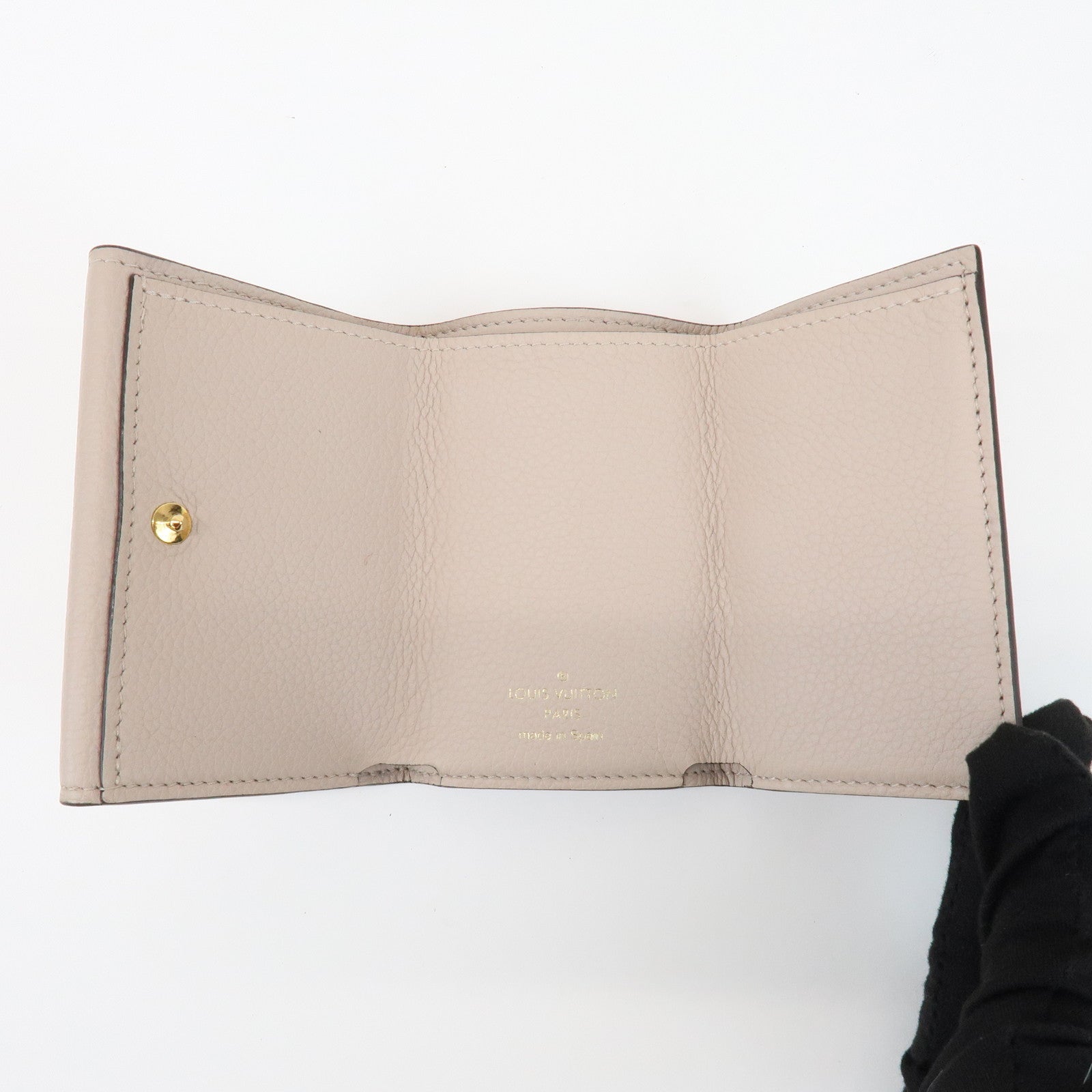 Louis Vuitton Torillon Portefeuille Lock Mini Wallet Greige M69340