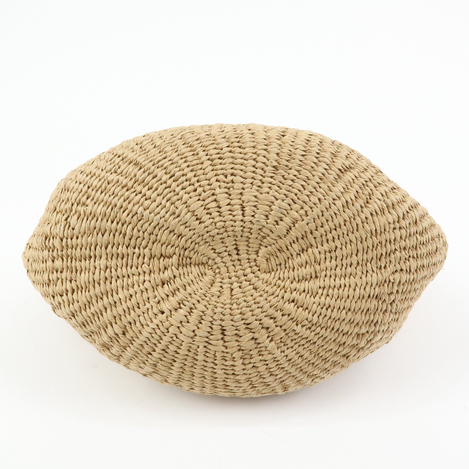 Chloe Mifuko Raffia Canvas Hand Bag Tote Bag Natural Beige