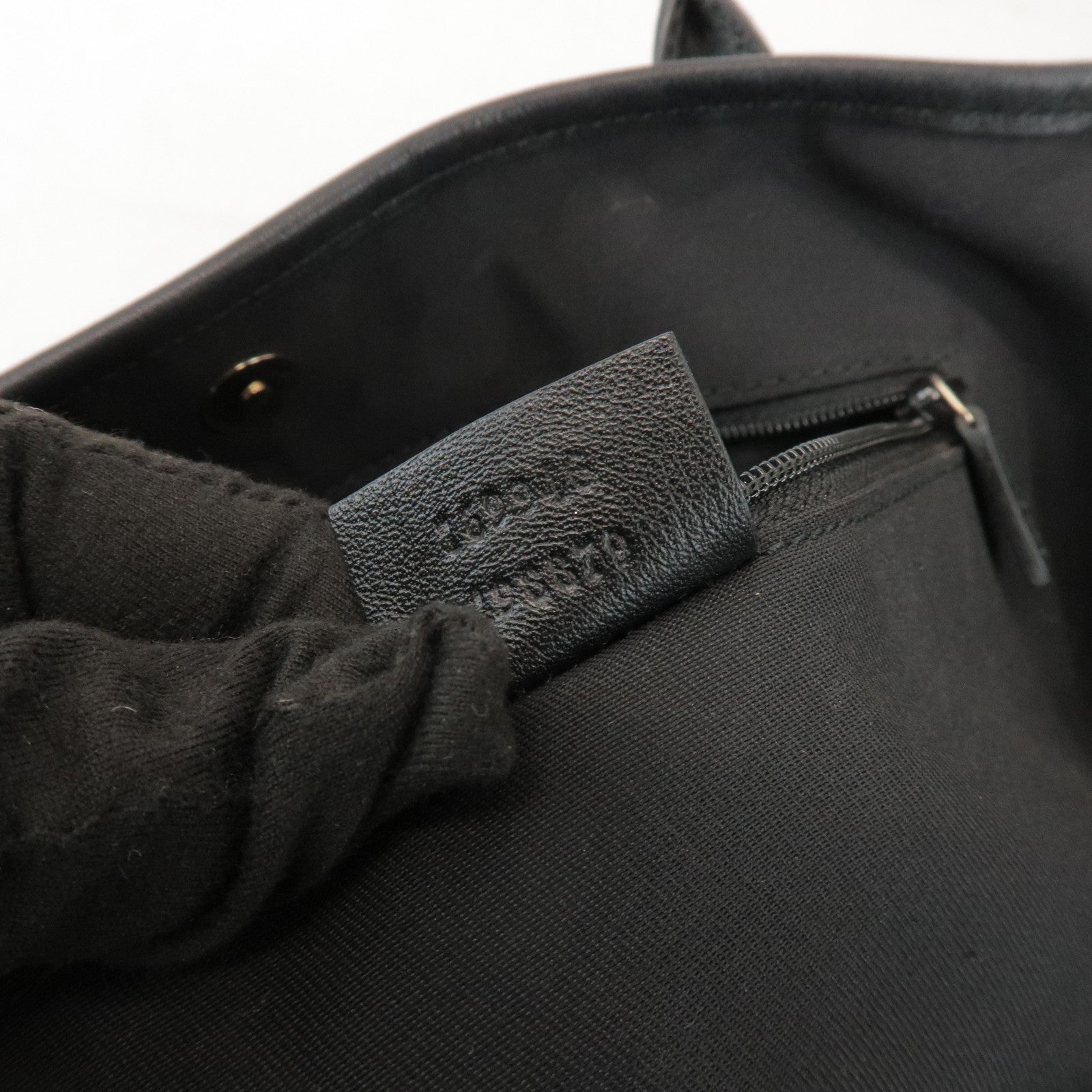 GUCCI New Britt GG Canvas Leather Tote Bag Hand Bag Black 169946