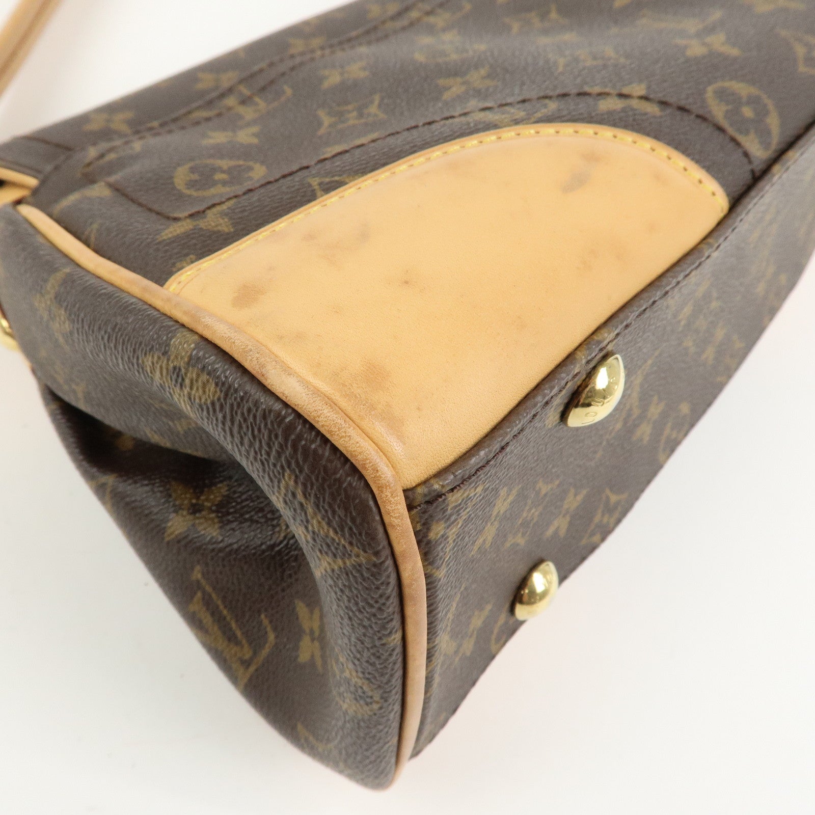 Louis Vuitton Monogram Beverly MM Shoulder Bag Brown M40121
