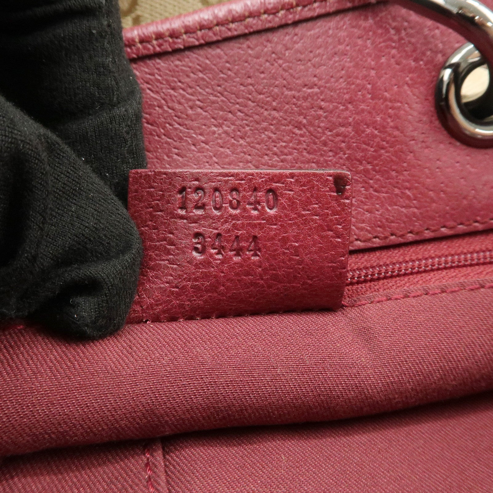 GUCCI GG Monogram Canvas Leather Tote Bag Hand Bag Beige 120840