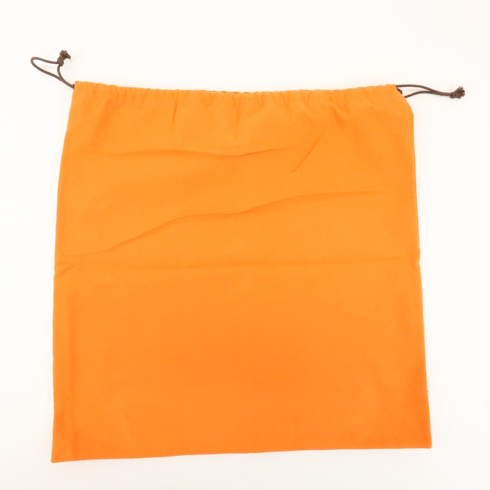 HERMES Set of 4 Drawstring Style Dust Bag Storage Bag Orange