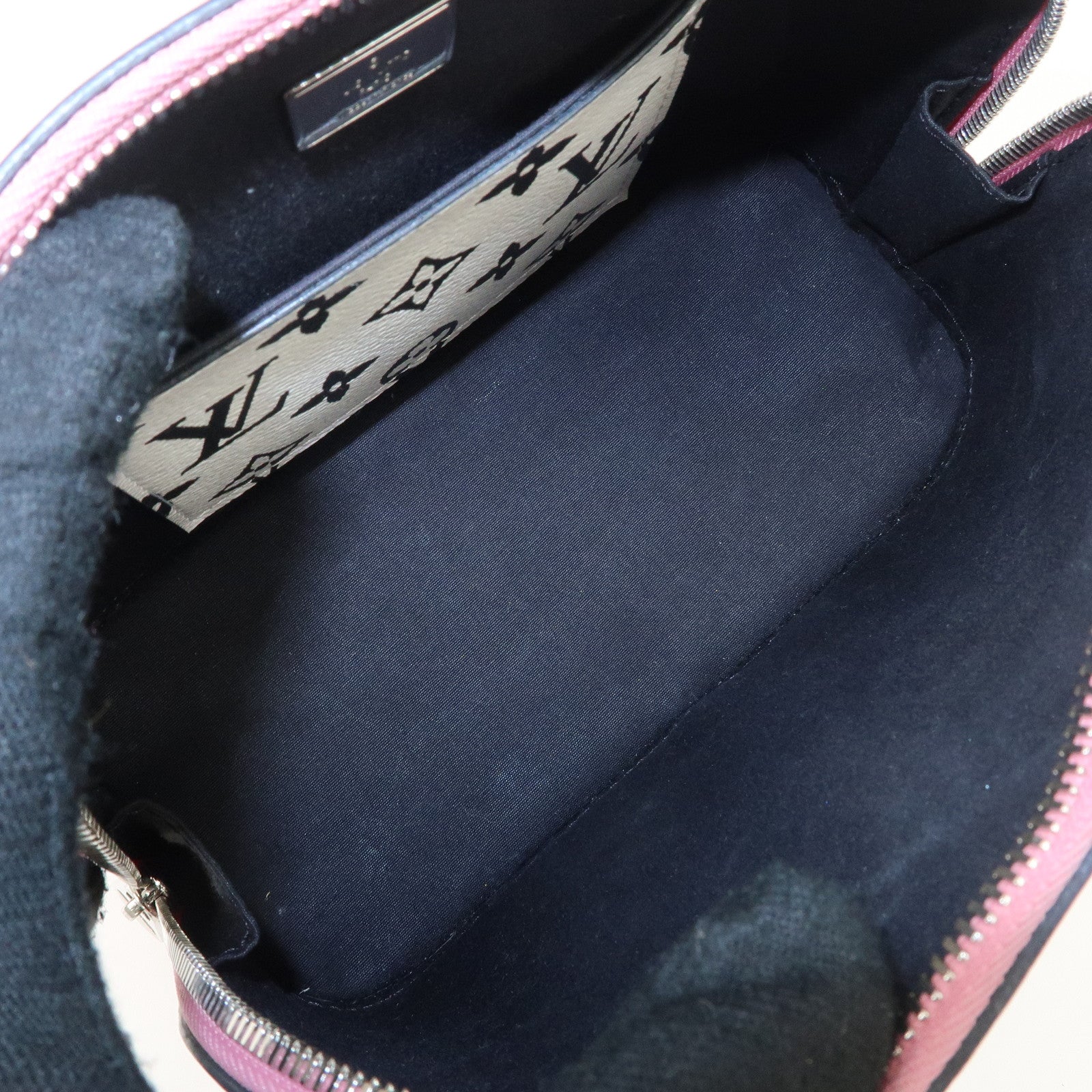 Louis Vuitton Vernis Miroir Alma BB 2Way Hand Bag Rose Splash M54704 Used