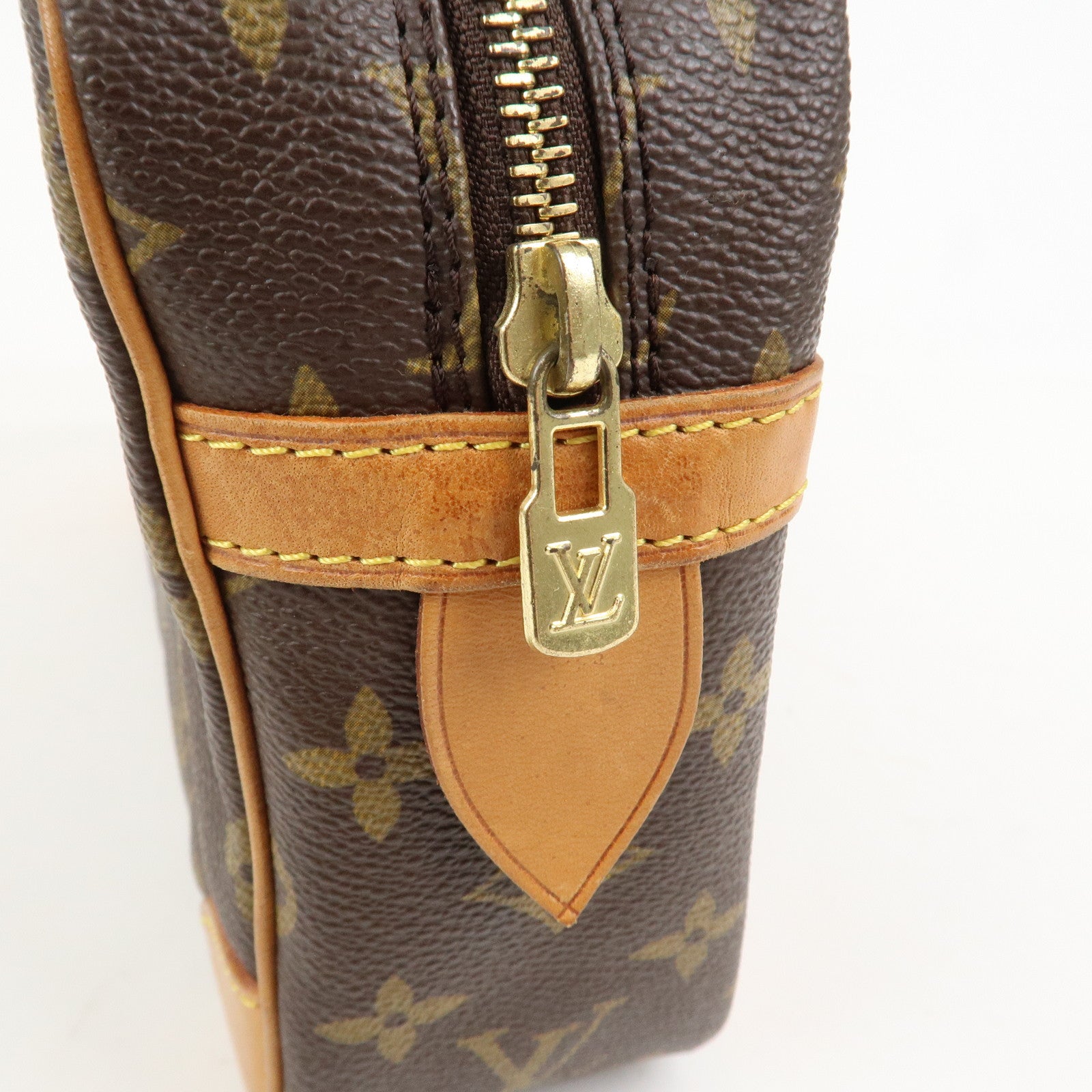 Louis Vuitton Monogram Compiegne 28 Pouch Clutch Bag Brown M51845