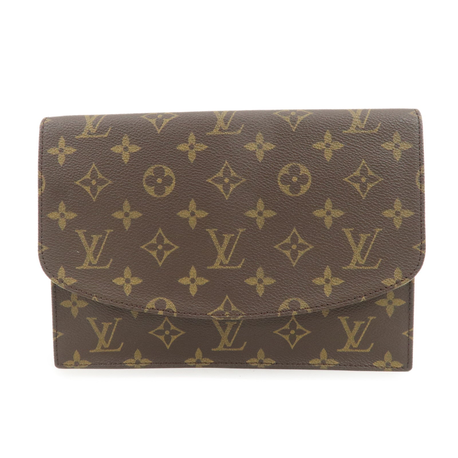 Louis Vuitton Monogram Pochette Lava 23 Clutch Bag Brown M51940