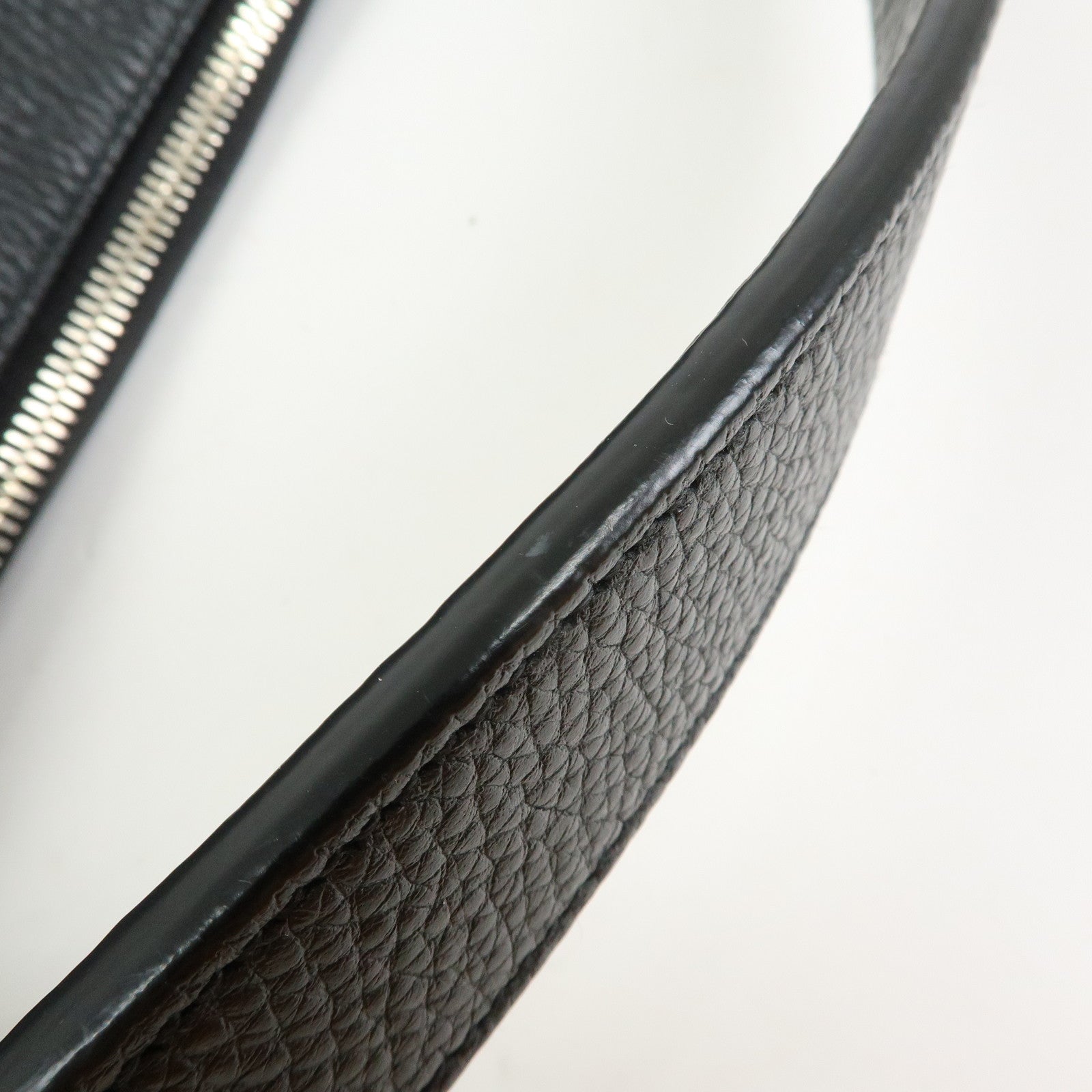 GUCCI Interlocking G Soho Leather 2Way Bag Hand Bag Black 536194