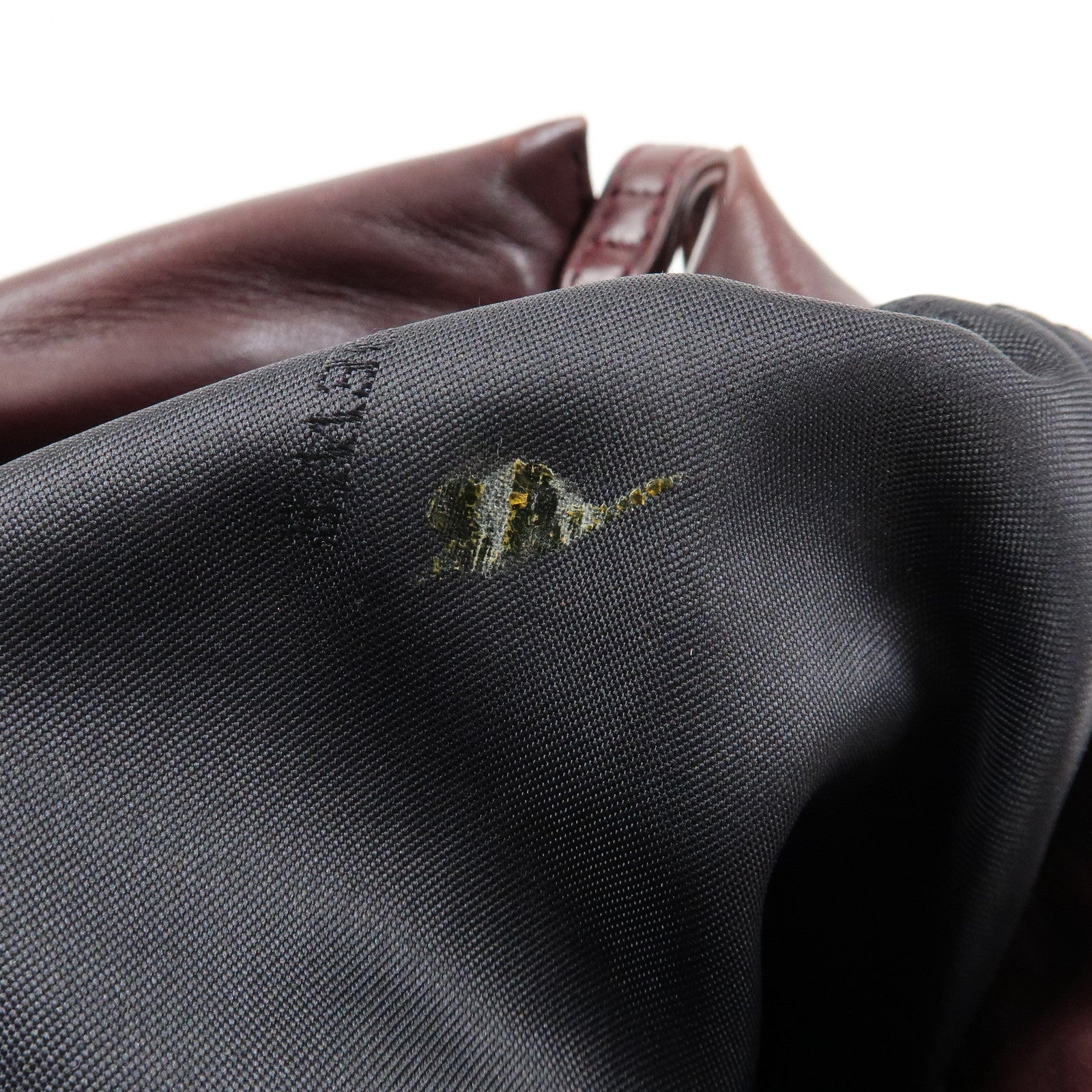LOEWE Anagram Nappa Leather Hand Bag Shoulder Bag Bordeaux Brown