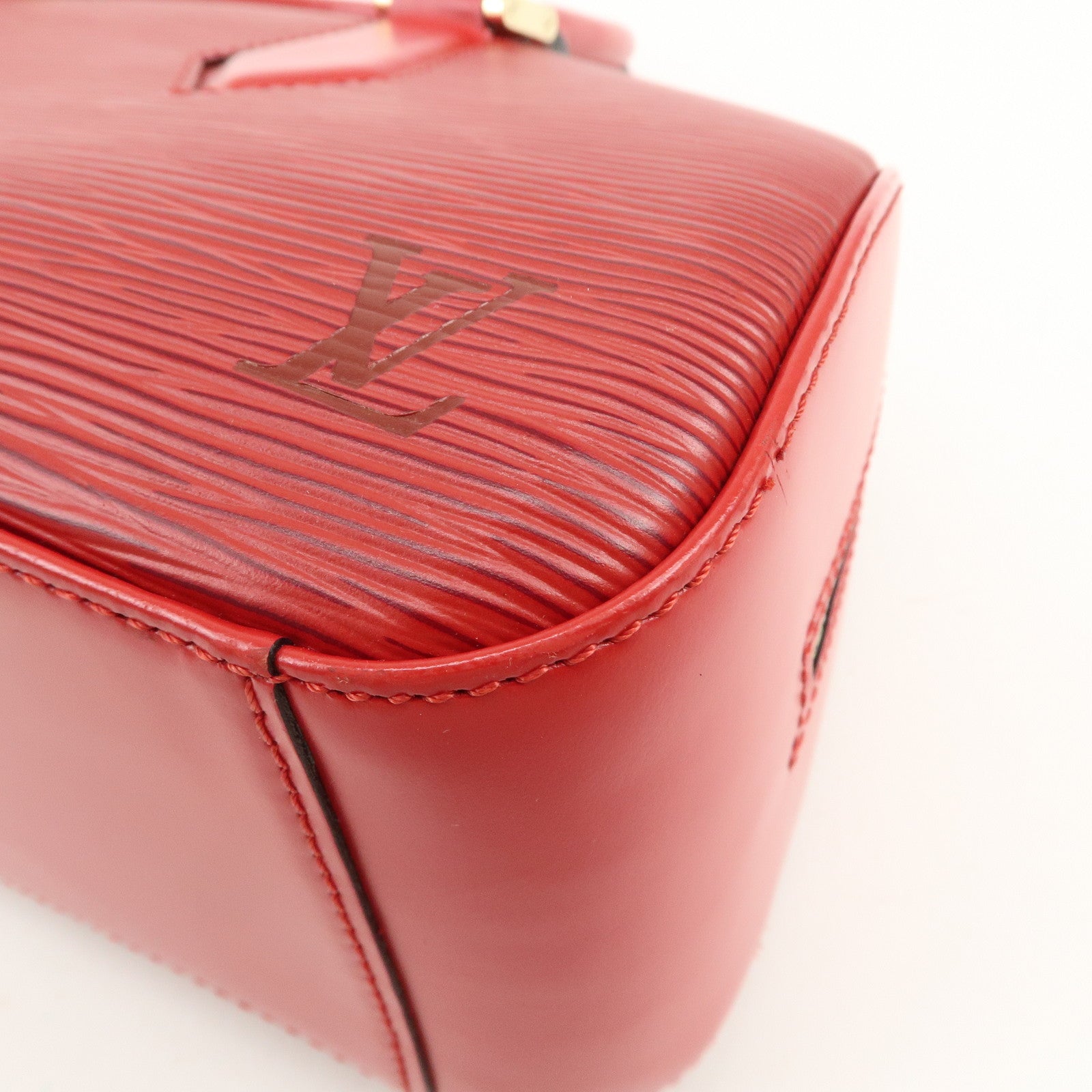 Louis Vuitton Epi Leather Jasmine Hand Bag Castilian Red M52087
