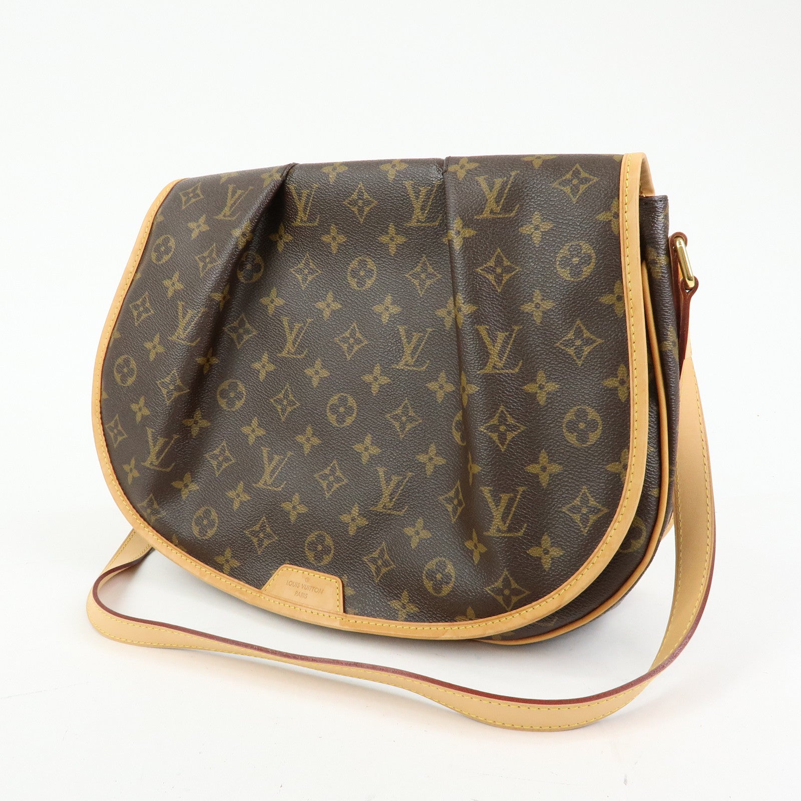 Louis Vuitton Monogram Menilmontant MM Shoulder Bag Brown M40473