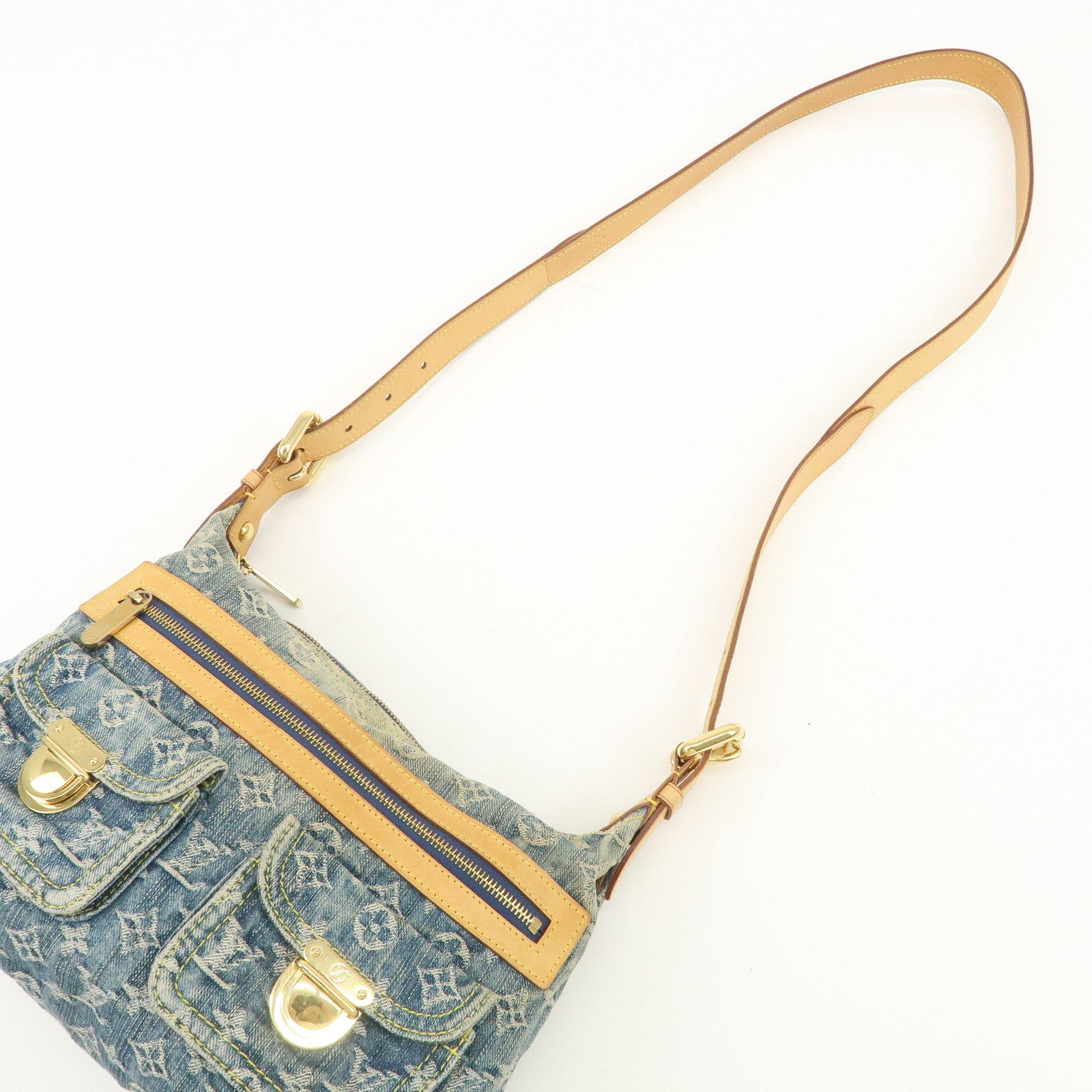 Louis Vuitton Monogram Denim Baggy PM 2Way Shoulder Bag M95049